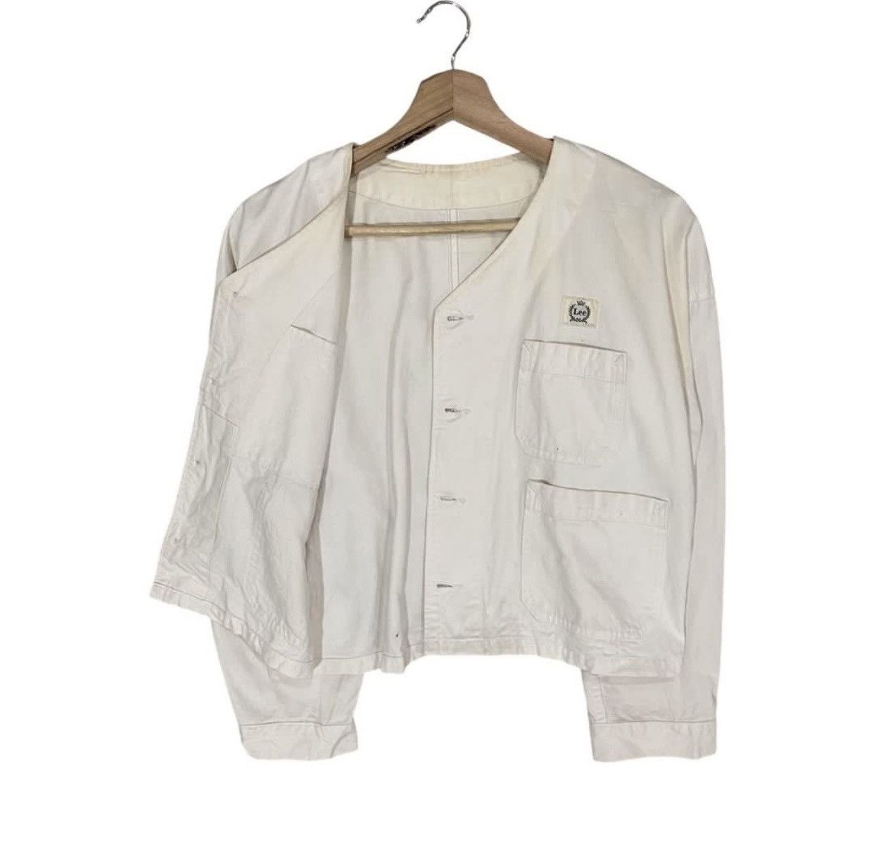 Lee ☀️VINTAGES LEE WORKWEAR CANVAS CROP JACKET Size US S / EU 44-46 / 1 - 1 Thumbnail