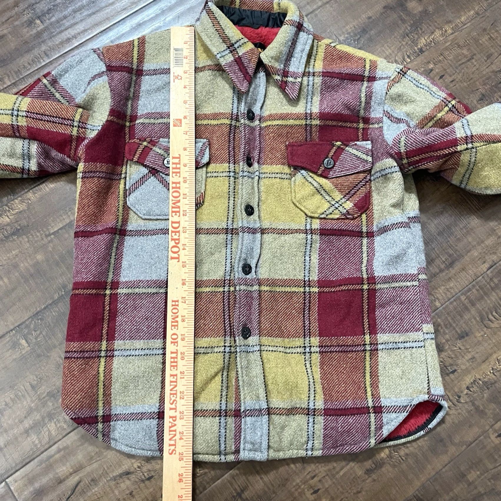 Sears VINTAGE Sears 1960s Chore Jacket Fleece Flannel Cotton Casual S Mens Red Size US S / EU 44-46 / 1 - 8 Thumbnail