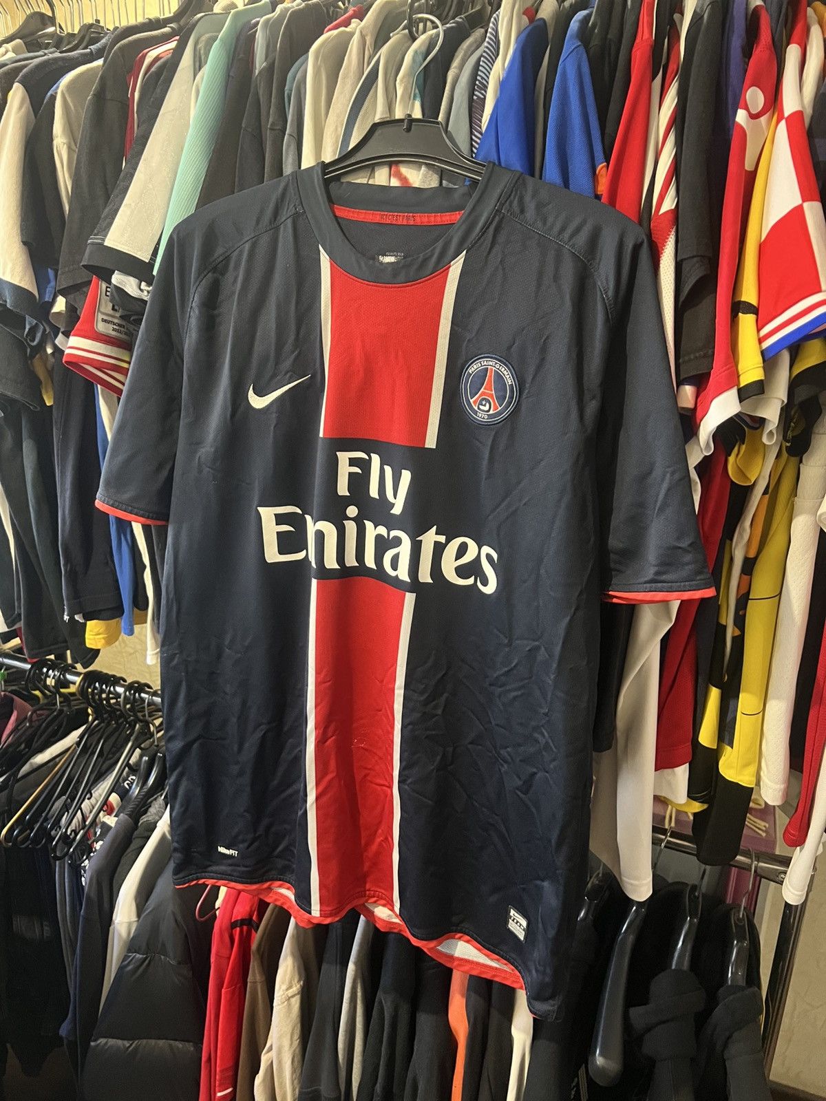 Nike × Vintage 2007/2008 VINTAGE NIKE PSG PARIS SAINT GERMAN HOME FOOTBALL Size US XL / EU 56 / 4 - 1 Thumbnail