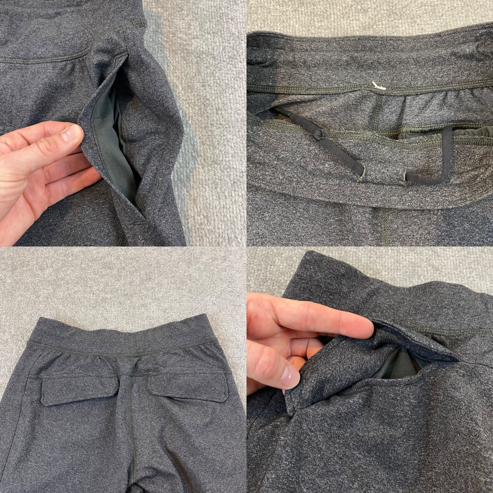 Lululemon Lululemon Pants Mens Small 26x31 Dark Gray Athleisure Workout Drawstring Pull Size US 29 - 8 Thumbnail