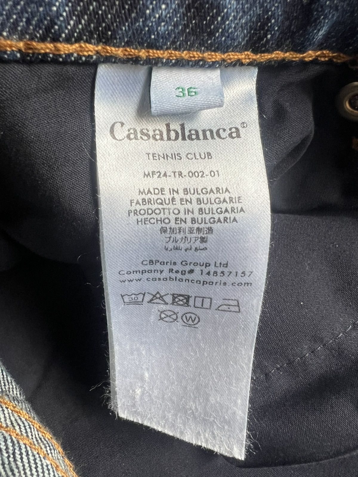 Casablanca Casablanca Laser Monogram Denim Jeans Men Sz W36 Size US 35 - 5 Thumbnail