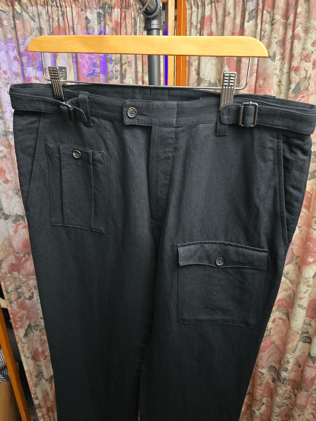 John Varvatos Artisan Cotton Linen Cargo Pant Size US 34 / EU 50 - 2 Thumbnail
