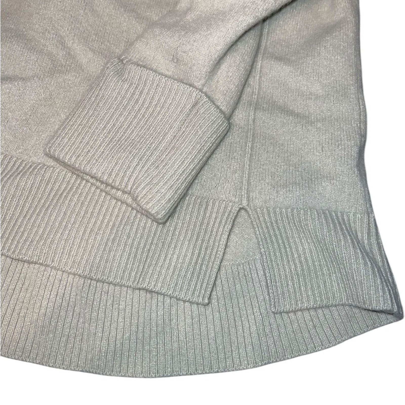 Reiss Reiss Turtleneck Cowl Ivory Wool Cropped Sweater Size M / US 6-8 / IT 42-44 - 4 Thumbnail
