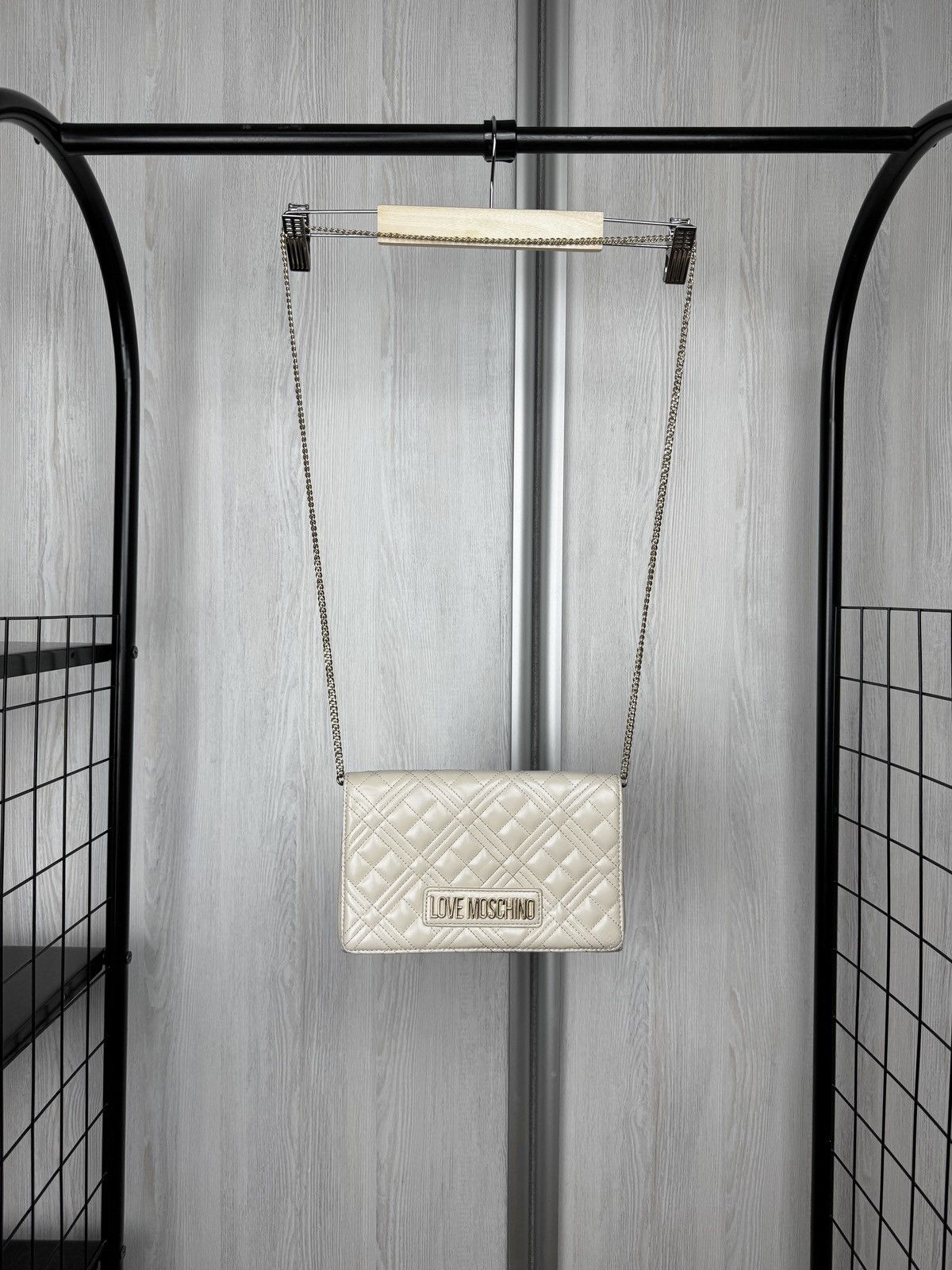 Love Moschino Love Moschino beige clutch shoulder bag faux leather Size ONE SIZE - 2 Thumbnail