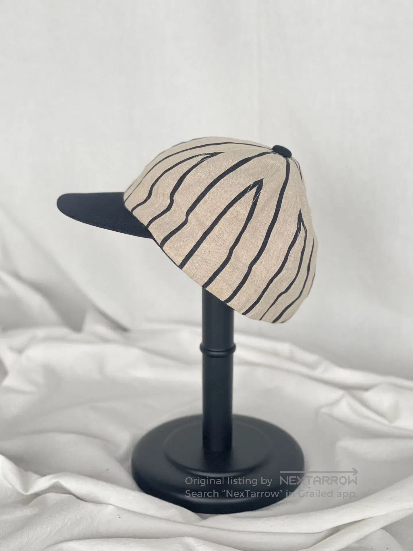 Yohji Yamamoto Yohji Yamamoto Striped Baseball Cap. Size ONE SIZE - 4 Thumbnail