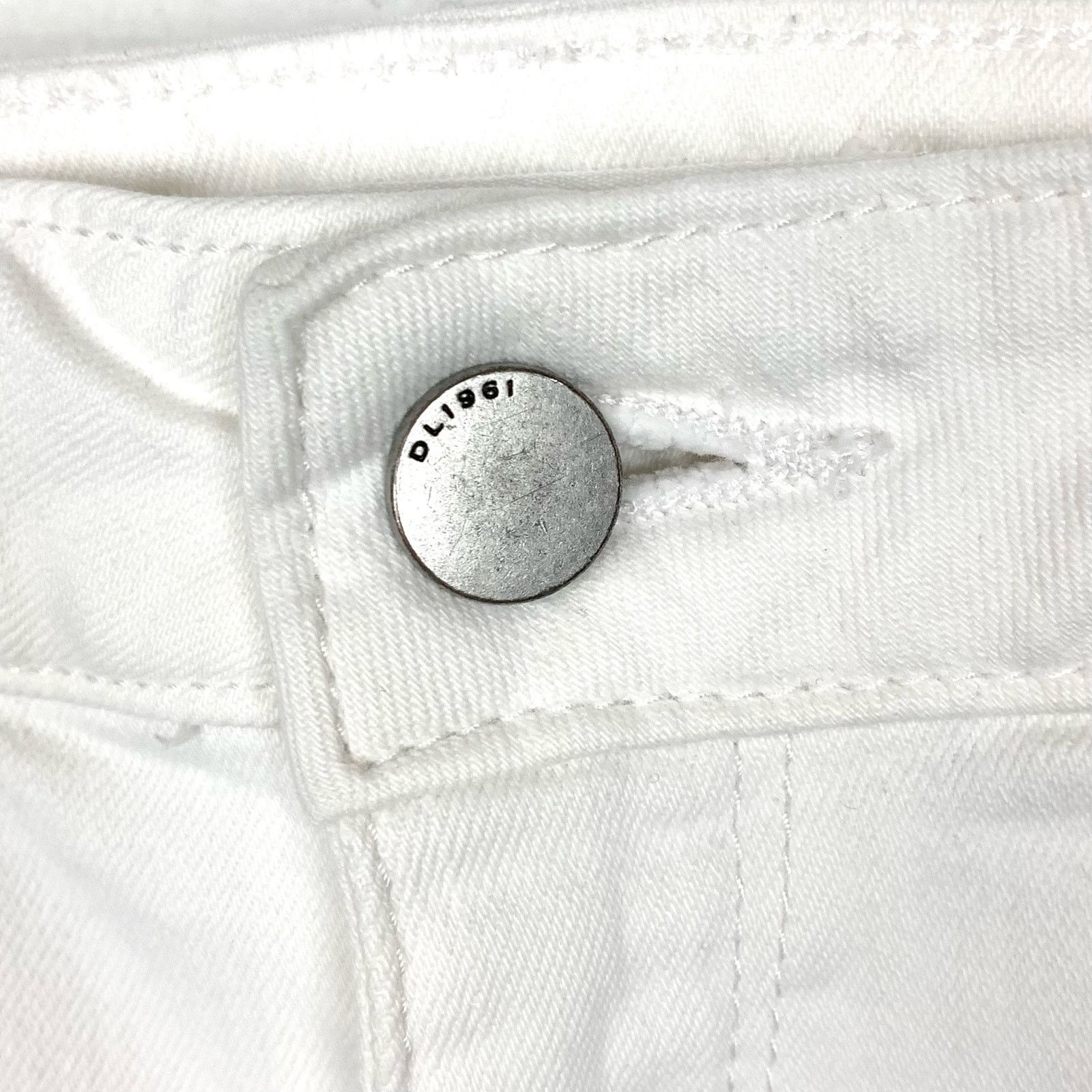 DL1961 DL1961 Patti High Rise Straight Jeans Donovan White Size 29 Size 29" - 9 Thumbnail