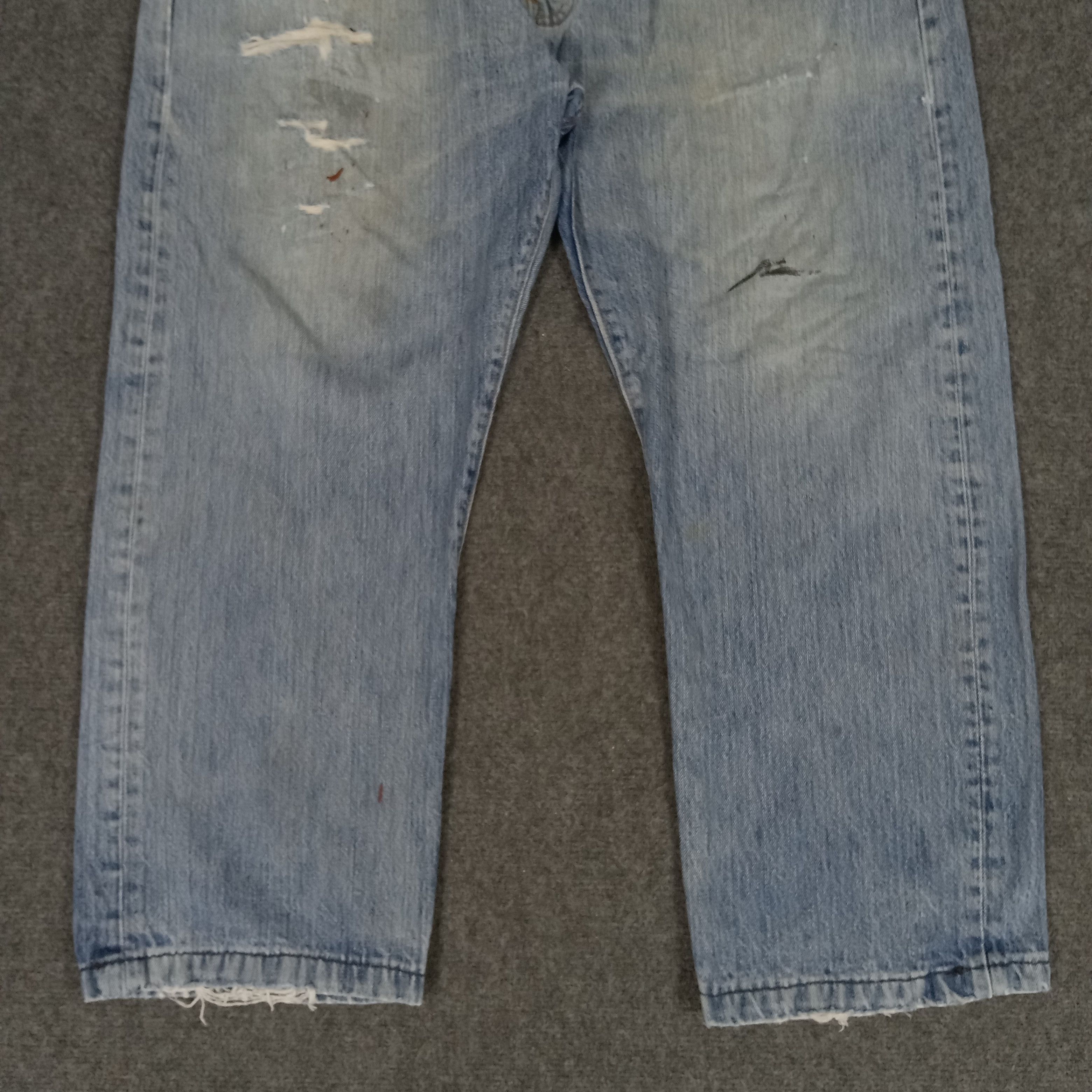 Levi's Levi's 501 Distressed Grunge Style Denim Jeans Size US 40 / EU 56 - 6 Thumbnail