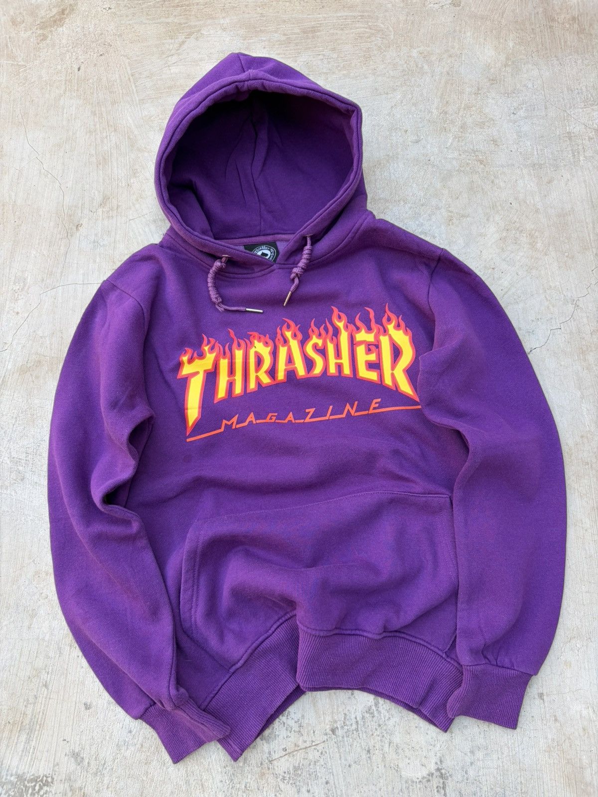 Thrasher Vintage 00s Thrasher Flame Logo Hoodie (Purple) Size US S / EU 44-46 / 1 - 3 Thumbnail