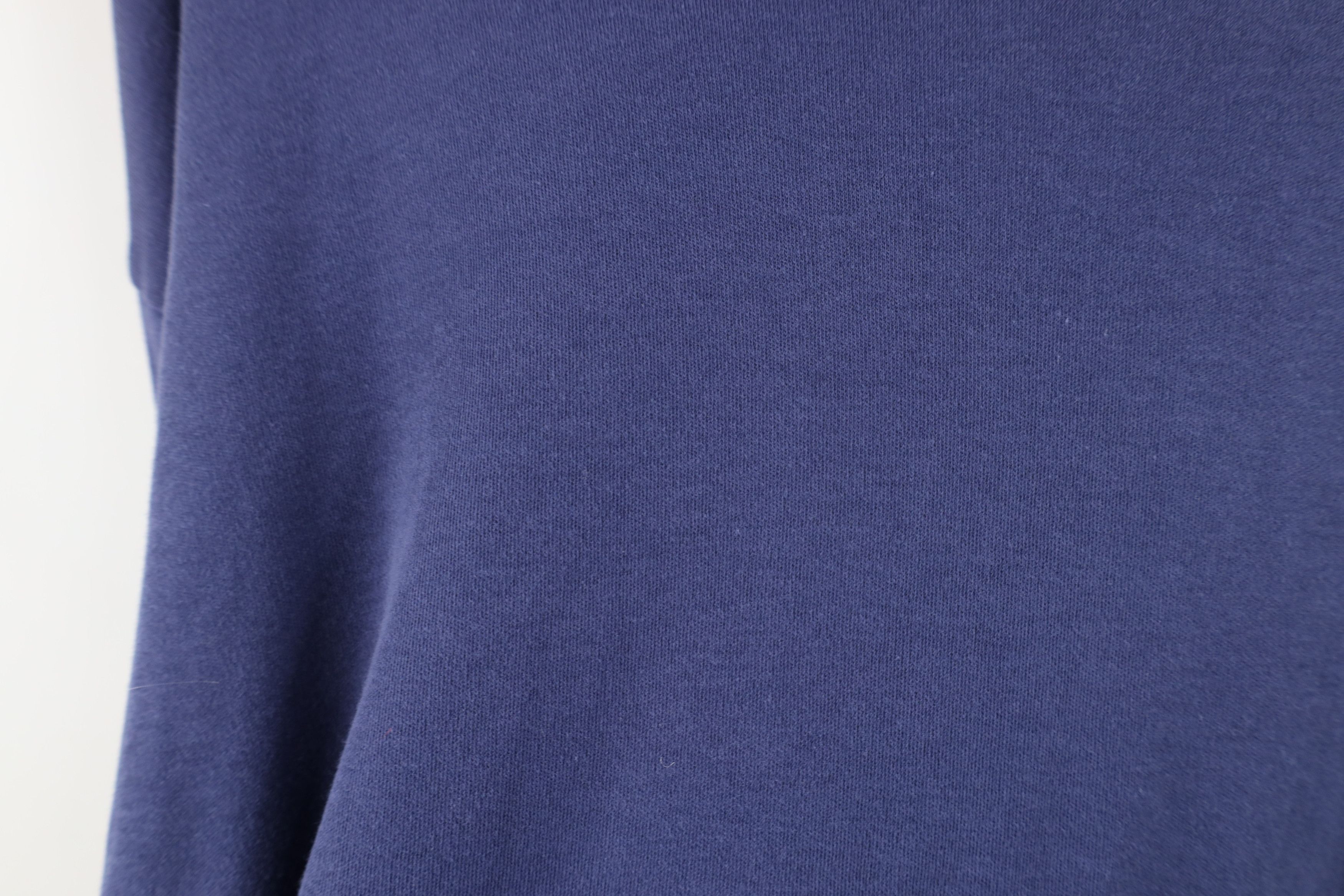 Vintage Vintage 90s Streetwear Turtleneck T-Shirt Blue Cotton USA Size US L / EU 52-54 / 3 - 10 Thumbnail