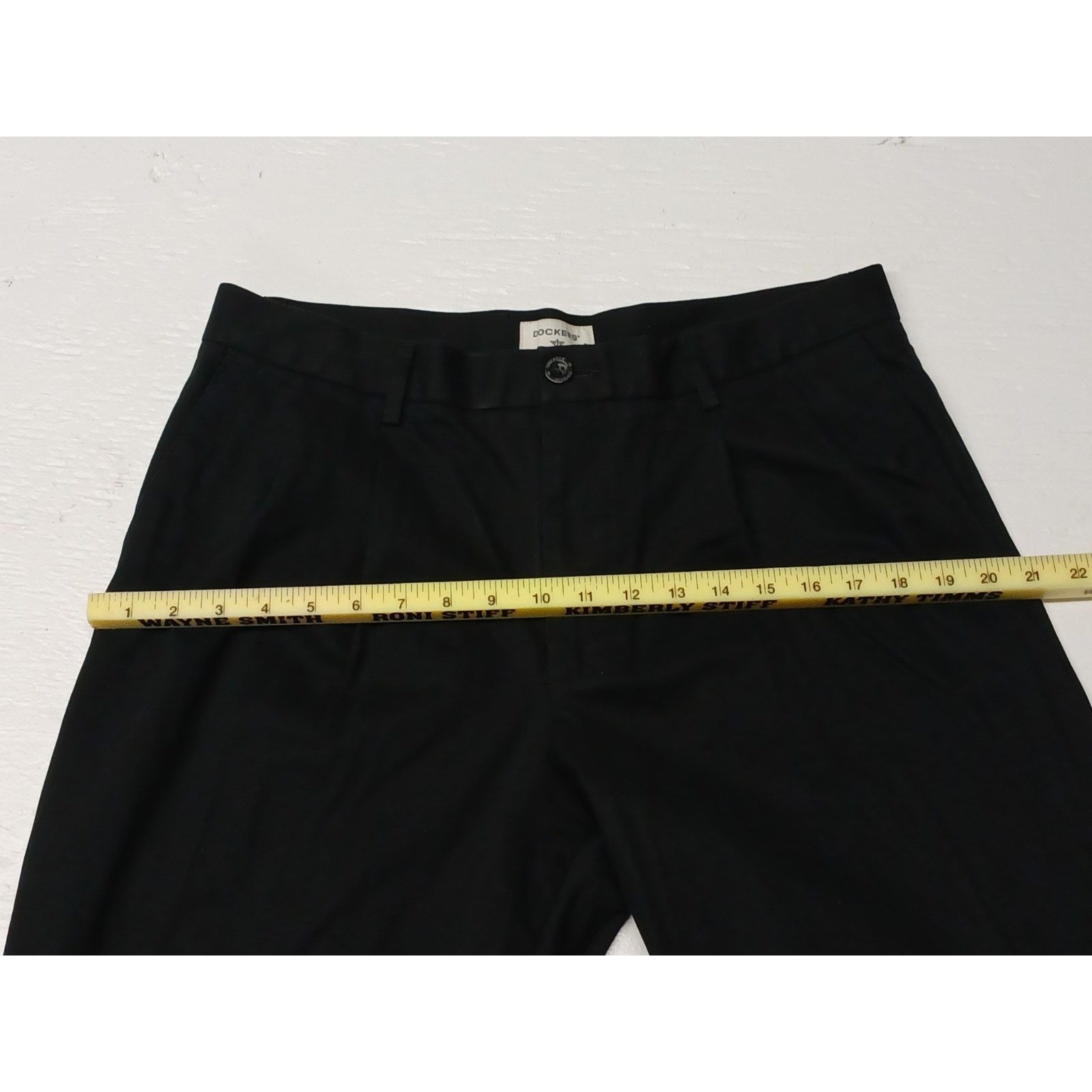 Dockers Dockers (34x32) Black Relaxed Fit Casual Dress Pants Size US 34 / EU 50 - 5 Thumbnail