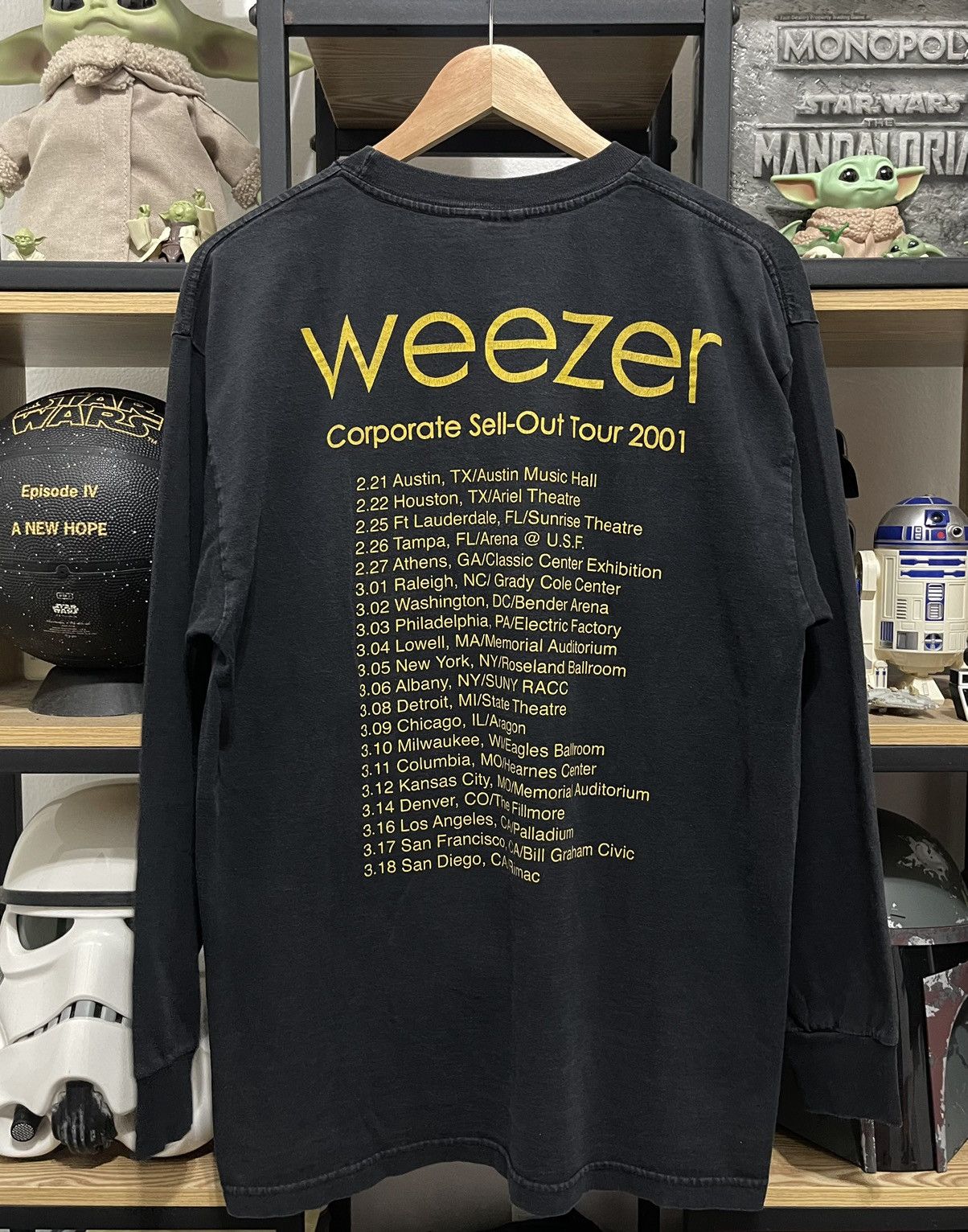 Band Tees Vintage 2001 Weezer Tour Size US L / EU 52-54 / 3 - 10 Thumbnail