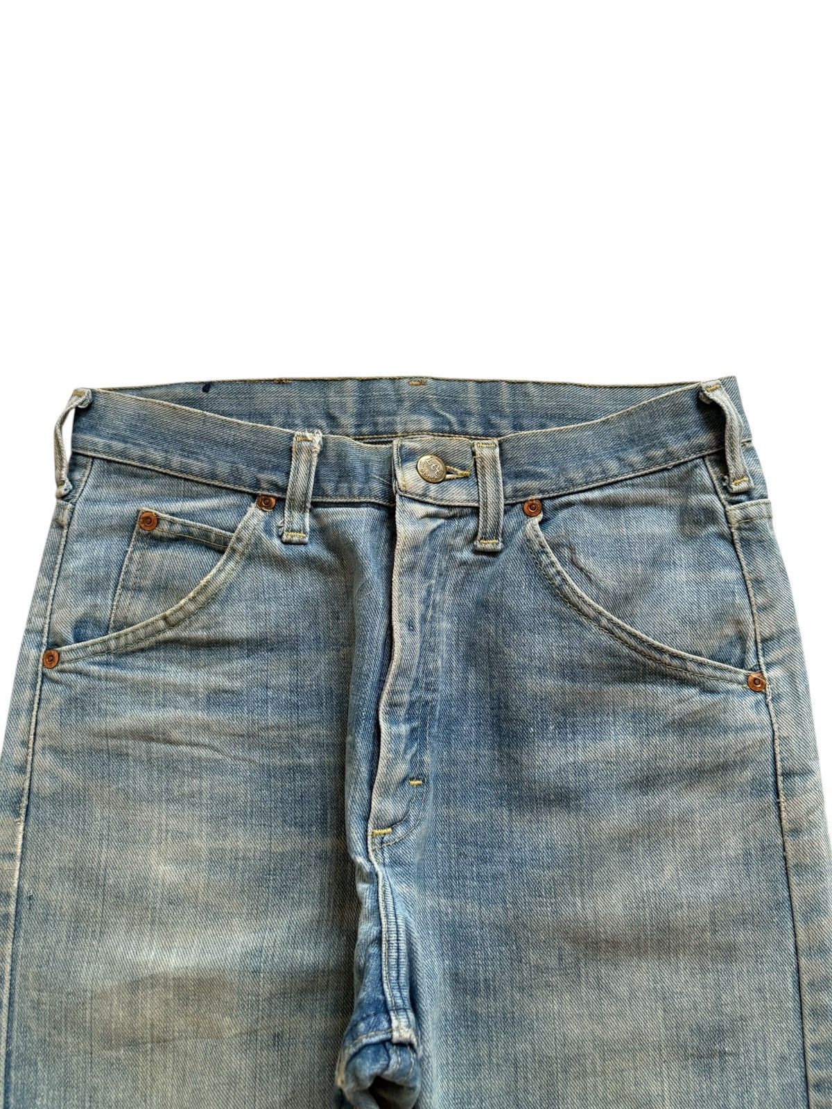 Lee Vintage Lee Talon Zipper Mud Wash Distressed Rip Loose Jean Size US 28 / EU 44 - 4 Thumbnail