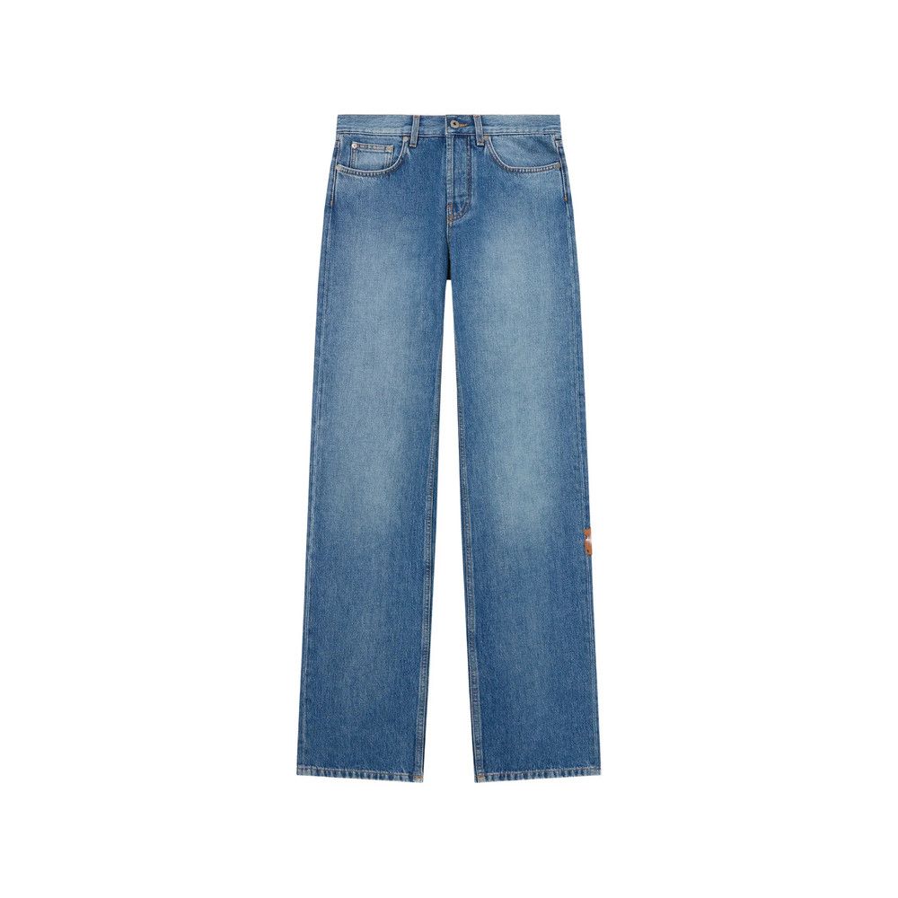 Off-White Off-white BLUE Denim - Straight-Leg Jeans Size 27" / US 4 / IT 40 - 1 Thumbnail