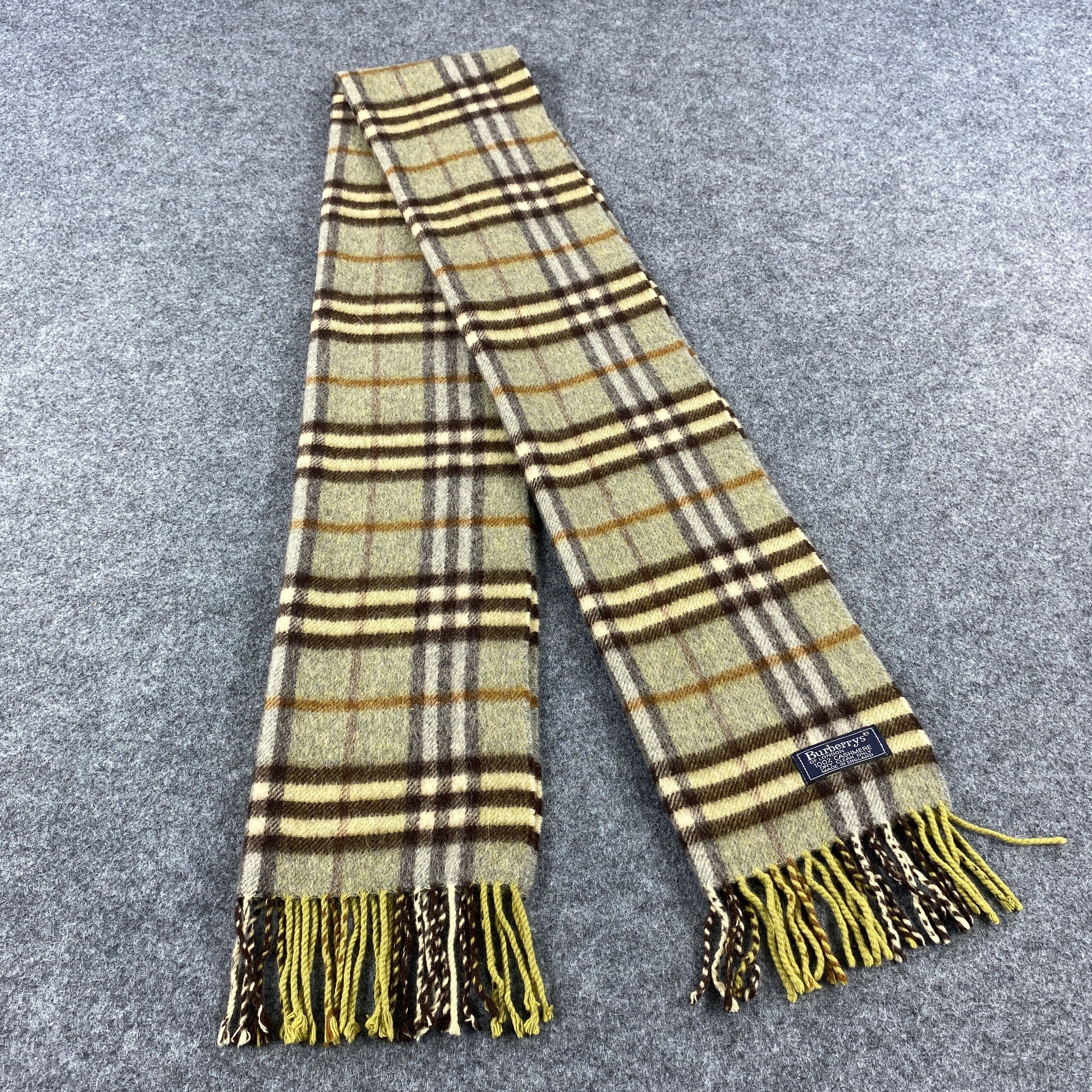 Burberry × Vintage GF10396 Burberry Scarf Neck Wear Muffler Size ONE SIZE - 1 Thumbnail