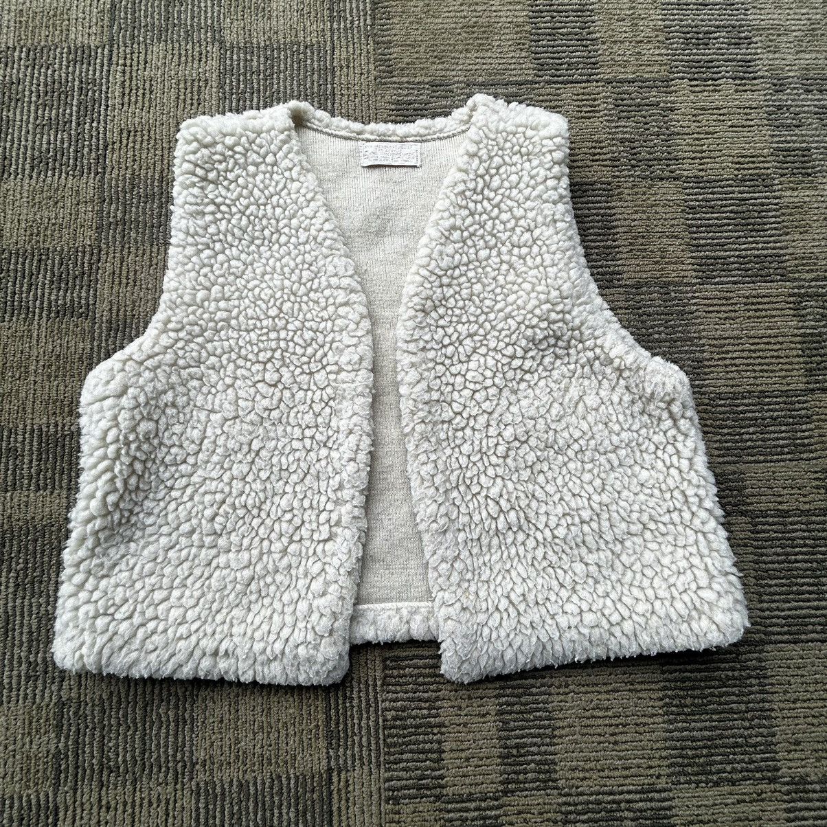 Vintage Vtg 70’s Deep Pile White Sherpa Vest Women’s Made In USA Size M / US 6-8 / IT 42-44 - 1 Thumbnail
