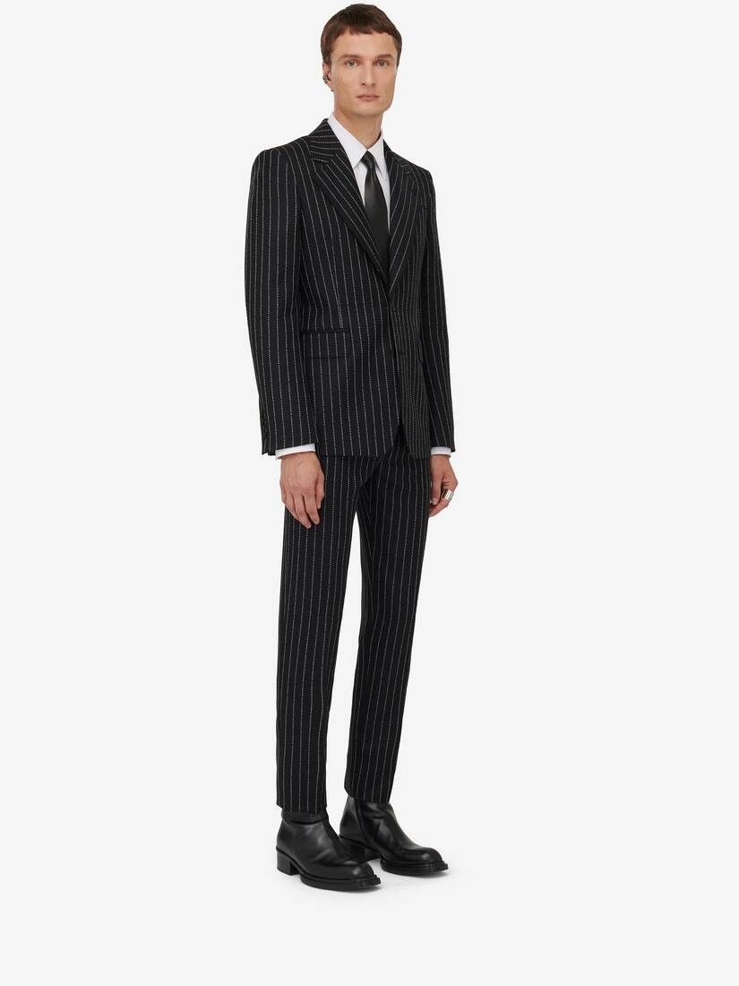 Alexander McQueen o1w1db10725 Neat Shoulder Single-Breasted Jacket in Black Size US M / EU 48-50 / 2 - 2 Thumbnail