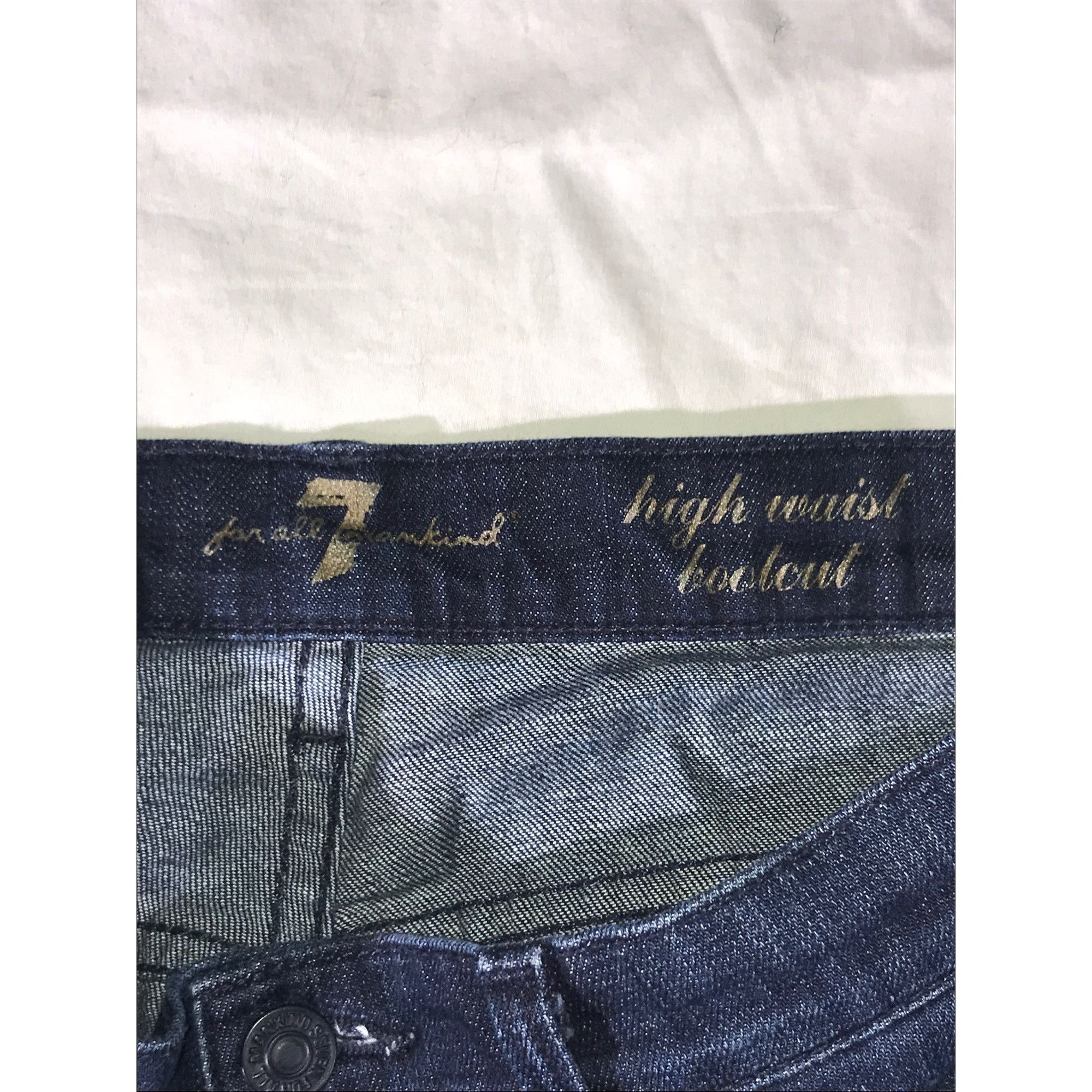 7 For All Mankind 7 For All Mankind Women's High Waist Bootcut Jeans Size 27" / US 4 / IT 40 - 4 Thumbnail