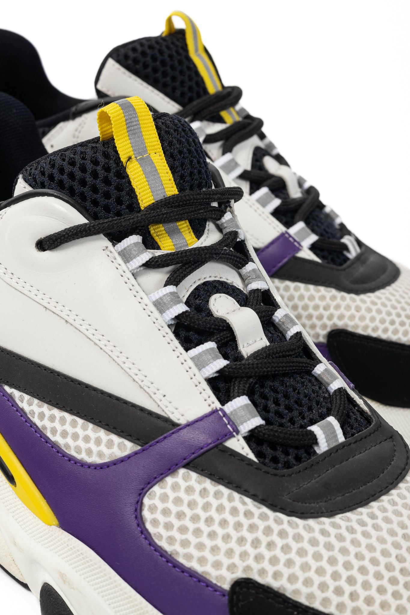 Dior Dior B22 "Violet White" Leather & Mesh Lace-Up Sneakers Size US 11 / EU 44 - 7 Thumbnail