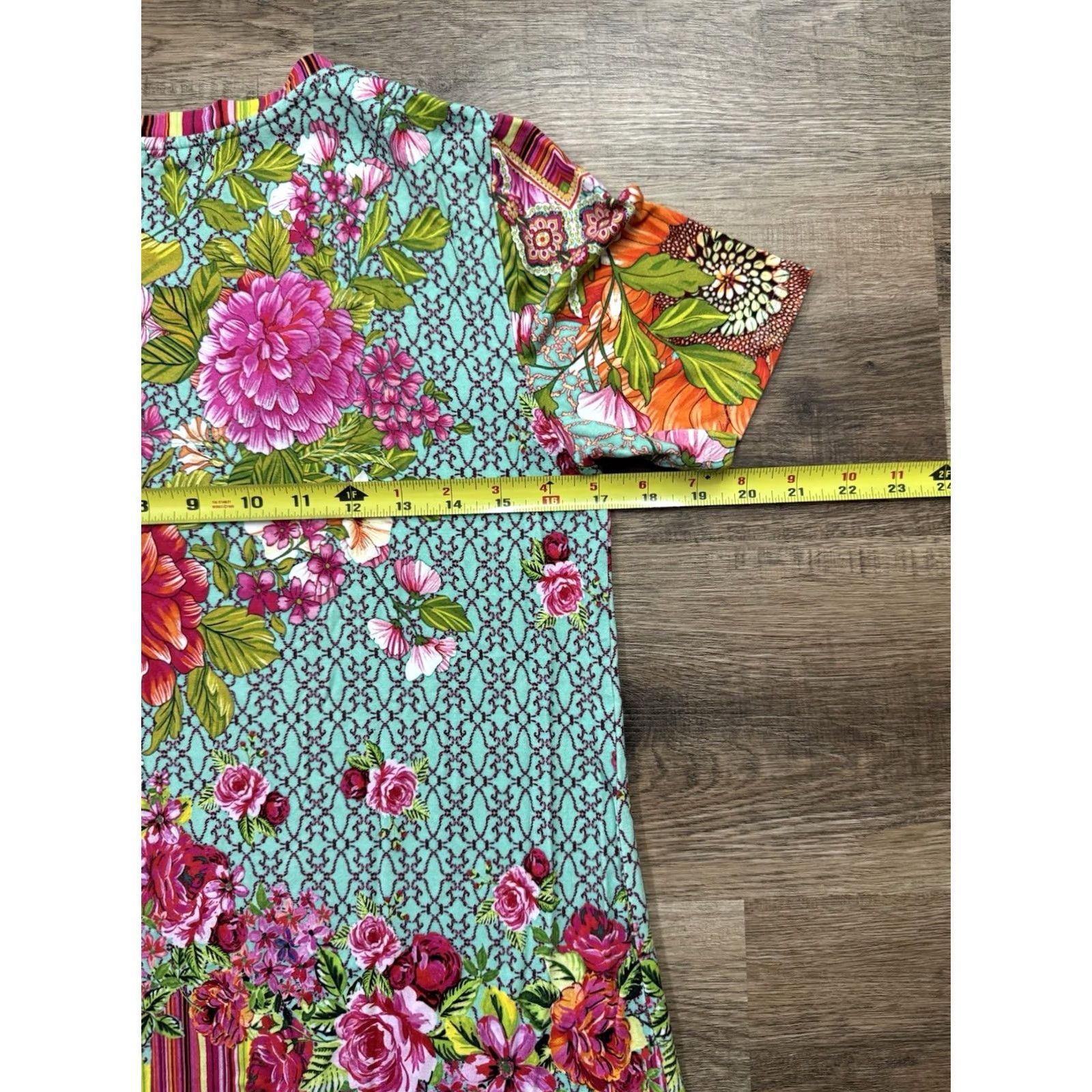 Johnny Was Johnny Was Janie Favorite Top Tee Shirt Women’s XS Bamboo Floral Blouse Multicolor Size XS / US 0-2 / IT 36-38 - 6 Thumbnail