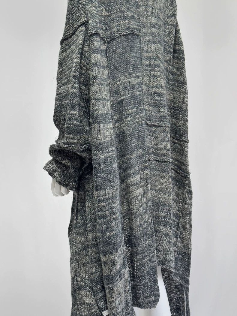 Yohji Yamamoto Yohji yamamoto 1993ss grey-green long knit sweater Size ONE SIZE - 7 Thumbnail
