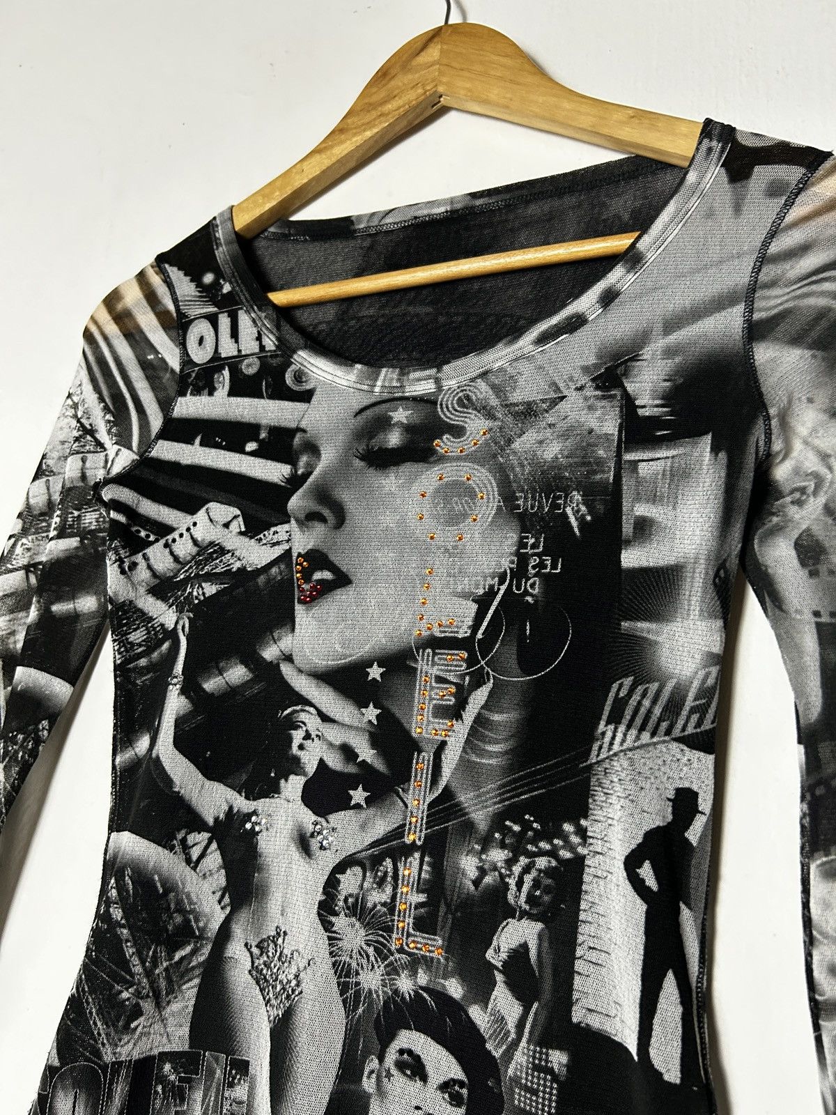 Jean Paul Gaultier 1990’s Archive Jean Paul Gaultier soleil cabaret mesh tank Size XXS / US 00 / IT 34 - 4 Thumbnail
