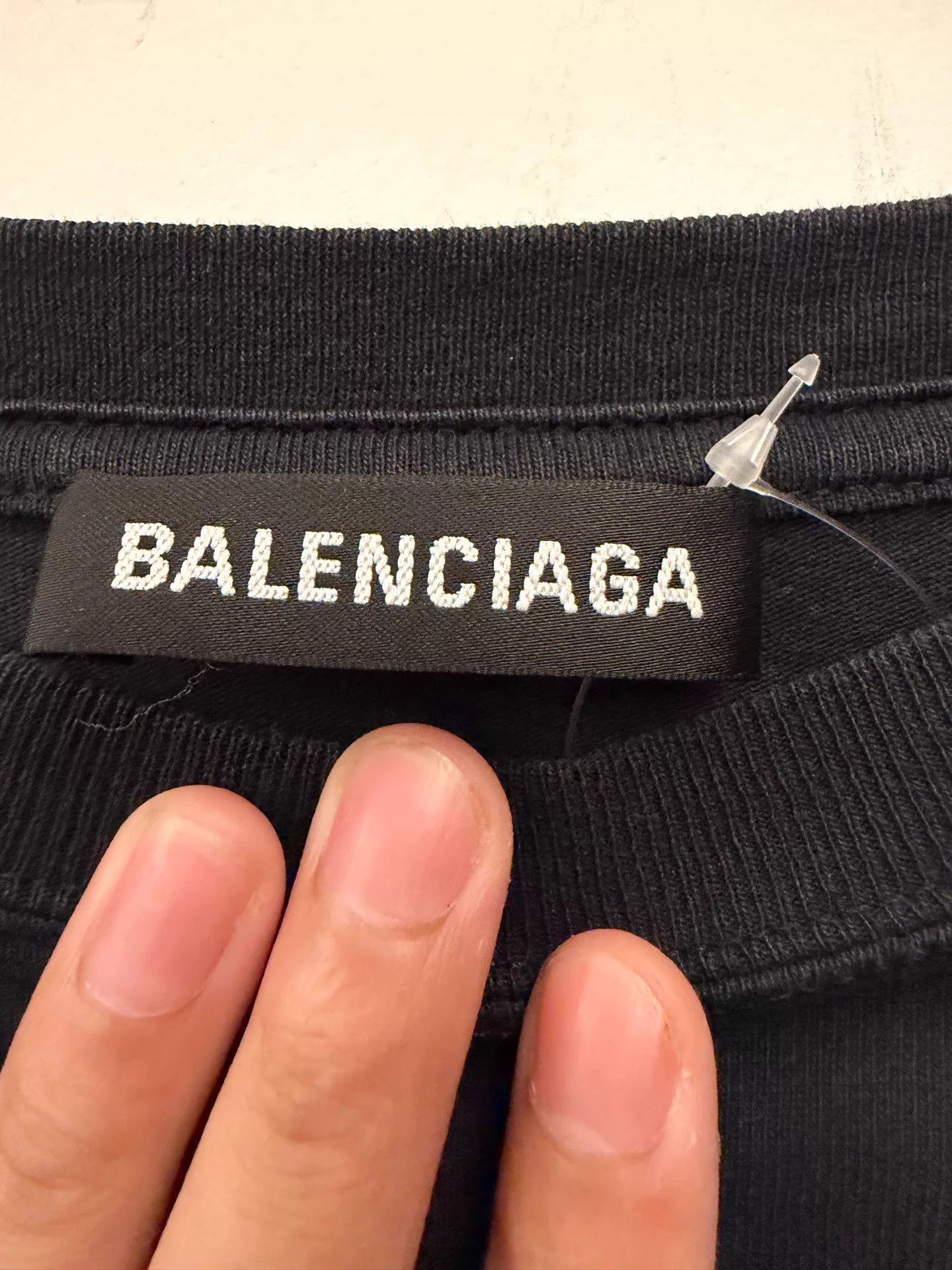 Balenciaga Balenciaga Men's Logo Print Short Sleeve Tee M Size US M / EU 48-50 / 2 - 2 Thumbnail