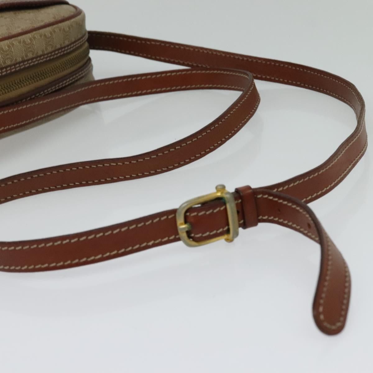 Celine CELINE Macadam Canvas Shoulder Bag Beige Size ONE SIZE - 7 Thumbnail