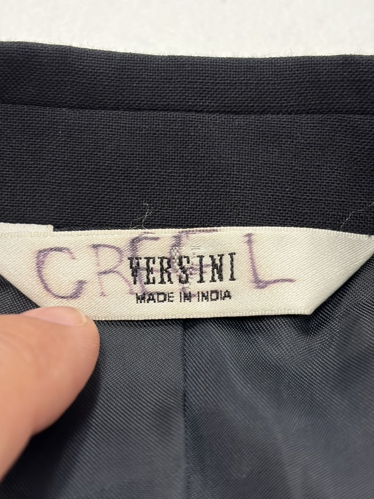 Versini Versini Men's 100% Wool Two-Button Blazer Size 38 Regular Size 38R - 5 Thumbnail