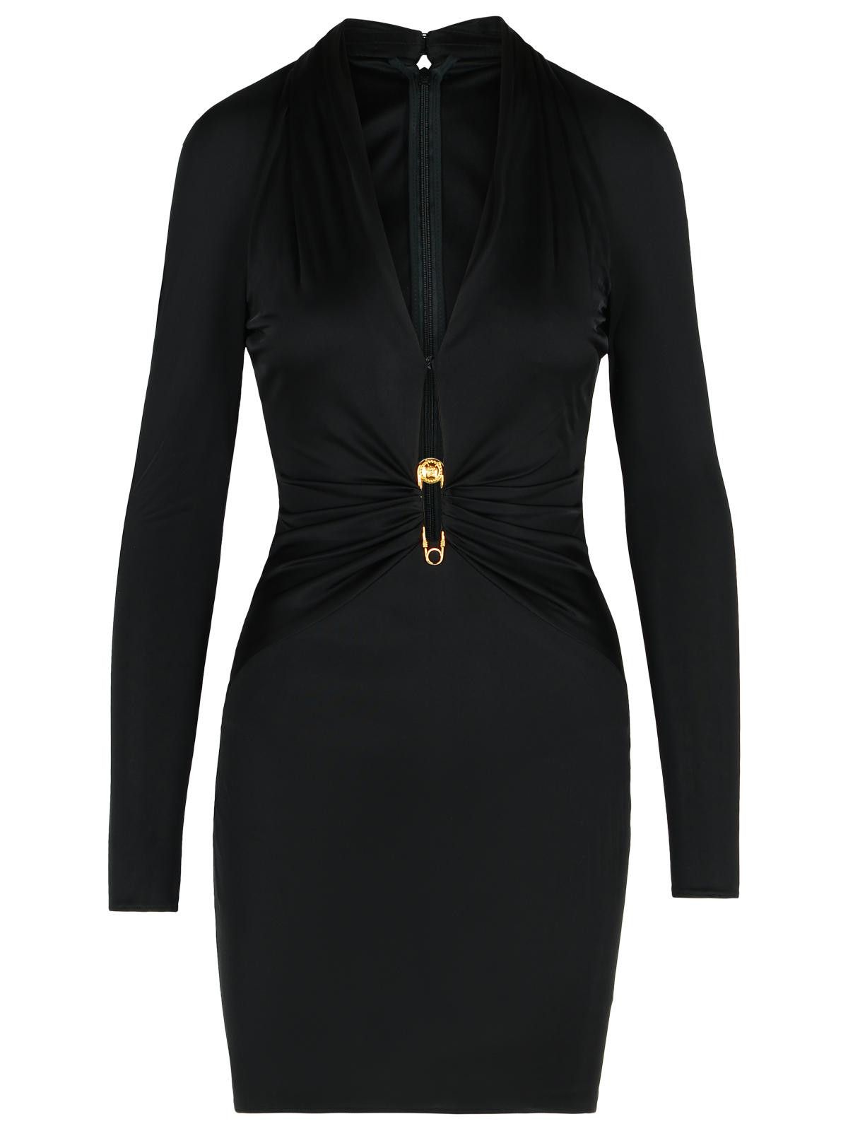 VERSACE Black Viscose Dress