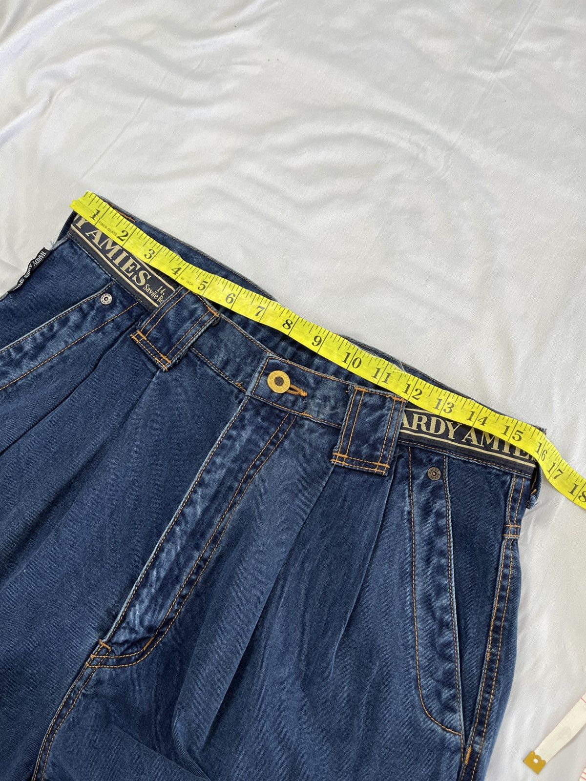 Hardy Amies HARDY AMIES JEANS PANT EMBROIDERY POCKET Size US 31 - 12 Thumbnail