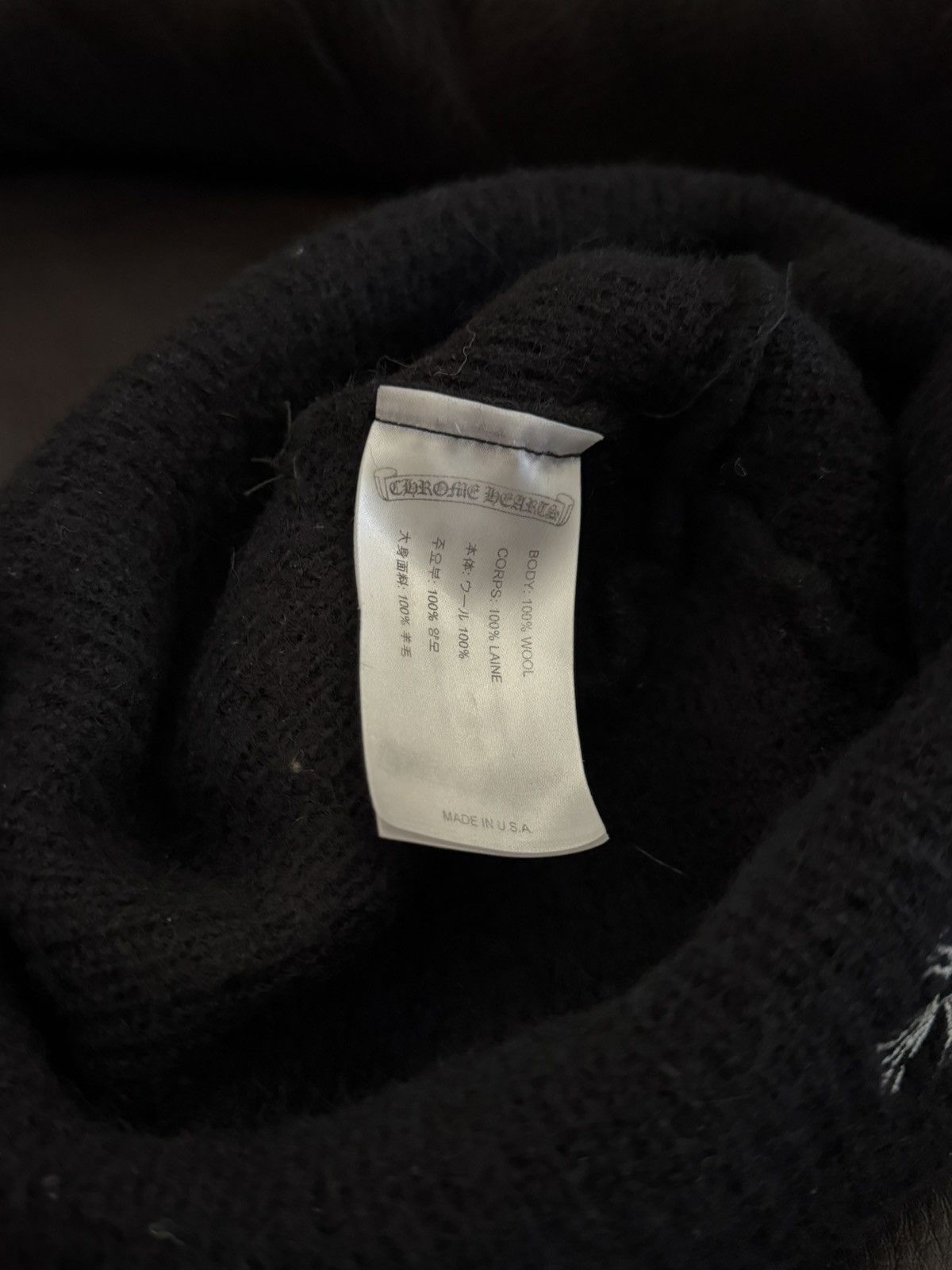 Chrome Hearts Chrome Hearts Wool Horseshoe Beanie Size ONE SIZE - 5 Thumbnail