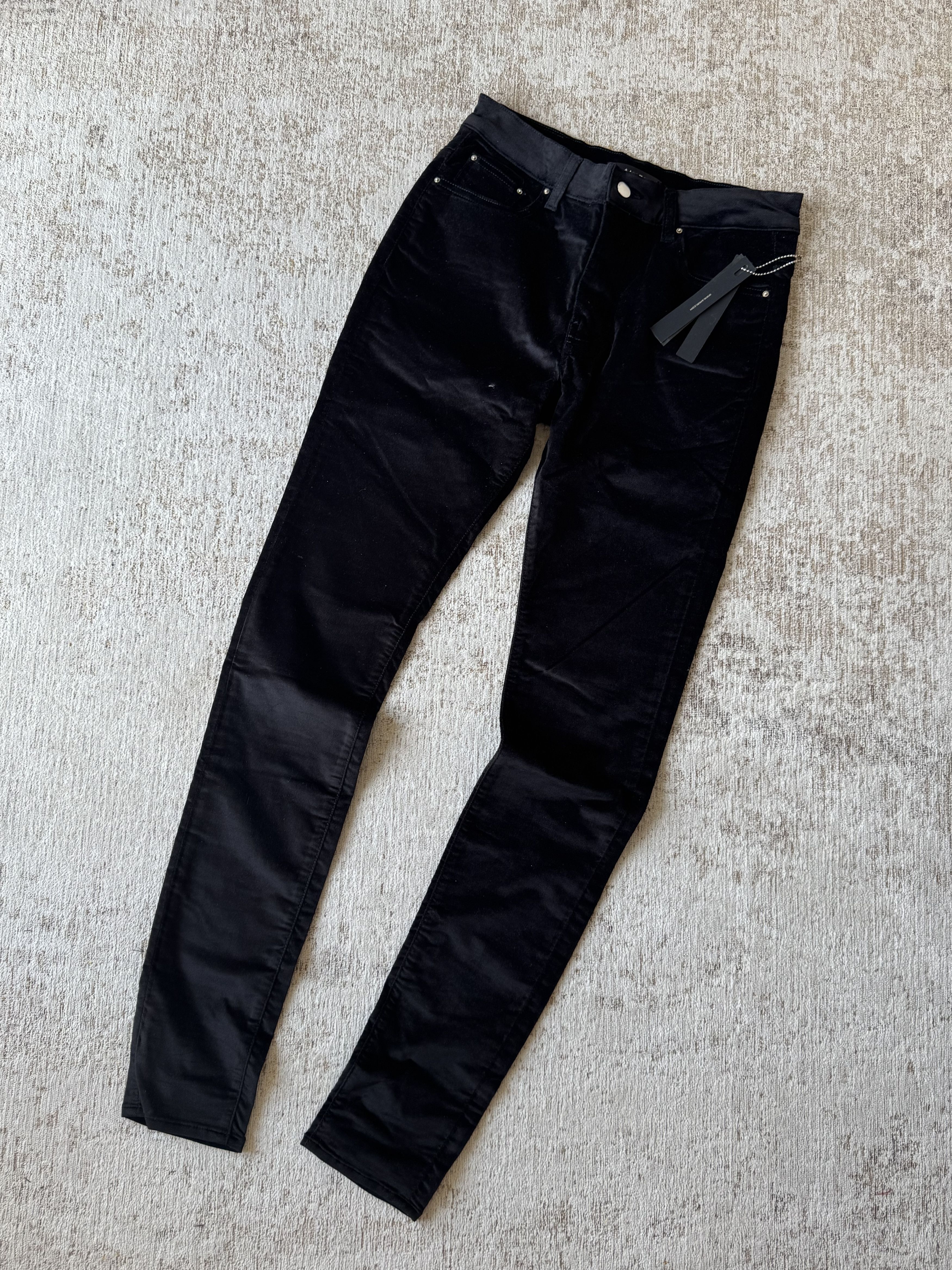 Amiri AMIRI VELOUR SKINNY STACK | SIZE 31 Size US 31 - 1 Thumbnail