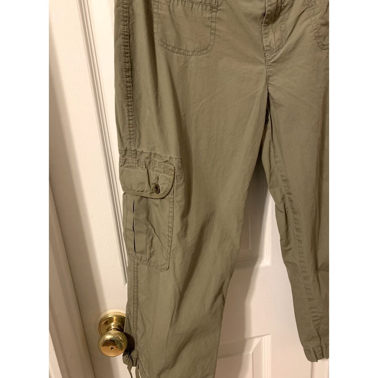Tommy Hilfiger Tommy Hilfiger Womens Pants Cargo Outdoor Lightweight SZ 8 Green Cotton Regular Cargo Pants Size 30" / US 8 / IT 44 - 3 Thumbnail