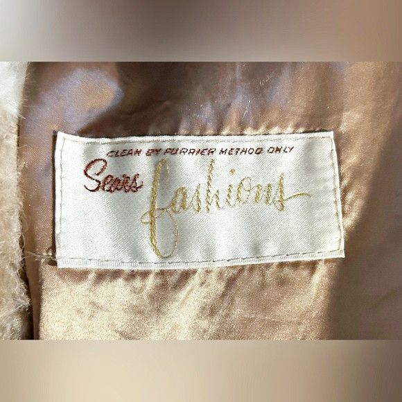 Sears Vintage Sears Fashions Brown White Stripe Faux Fur Coat Size L / US 10 / IT 46 - 7 Thumbnail