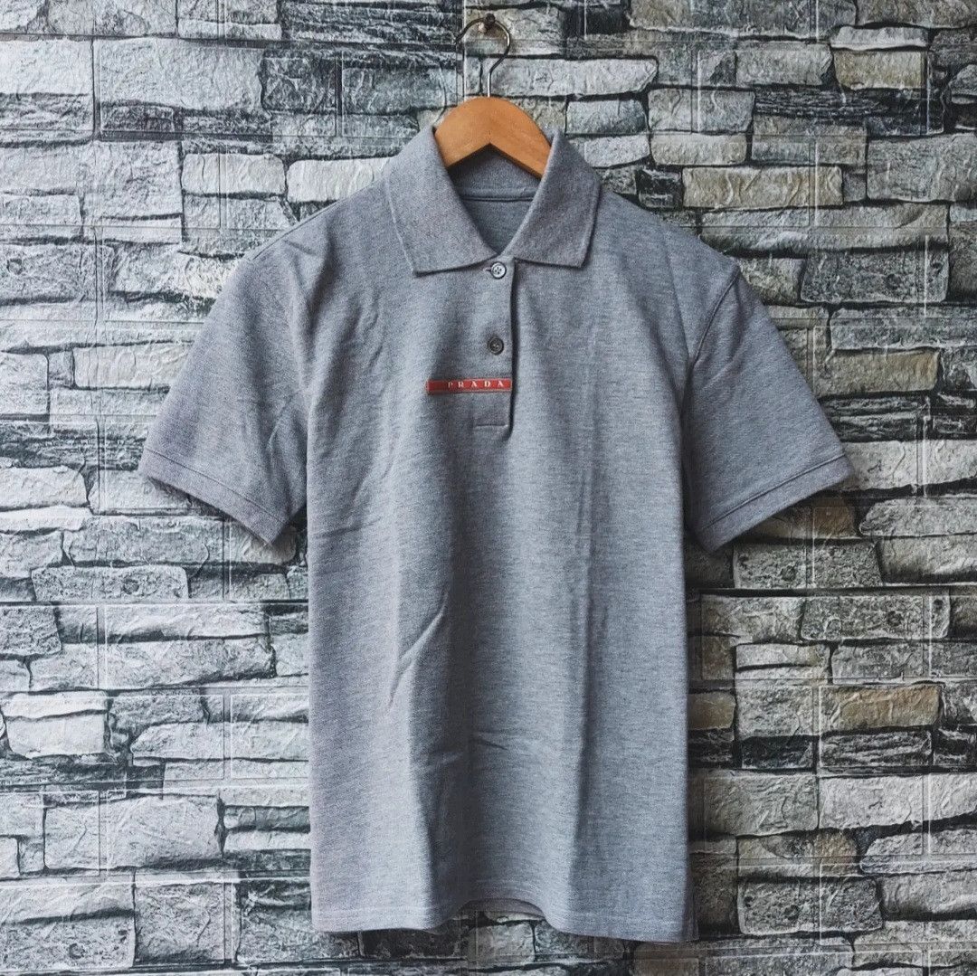 Prada PRADA Women Polo Shirt Gray Size M / US 6-8 / IT 42-44 - 1 Thumbnail