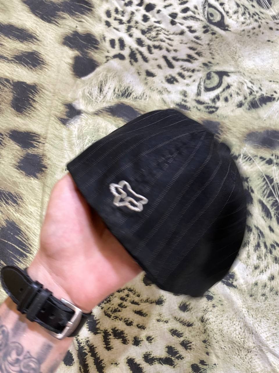 Fox Racing Hats big logo Vintage Cap black striped Y2K Fox Racing Size ONE SIZE - 4 Thumbnail
