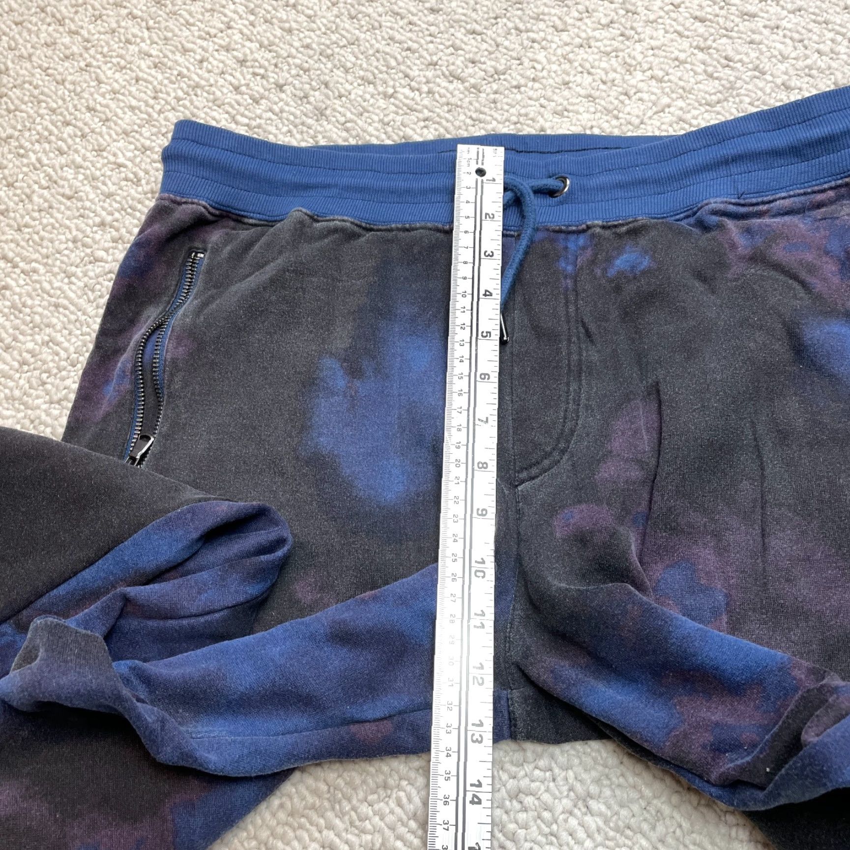 Vintage VINTAGE INC International Concepts Sweatpants Mens Large Dark Blue Zip Pockets 35x29 for Mens Size US 35 - 4 Thumbnail