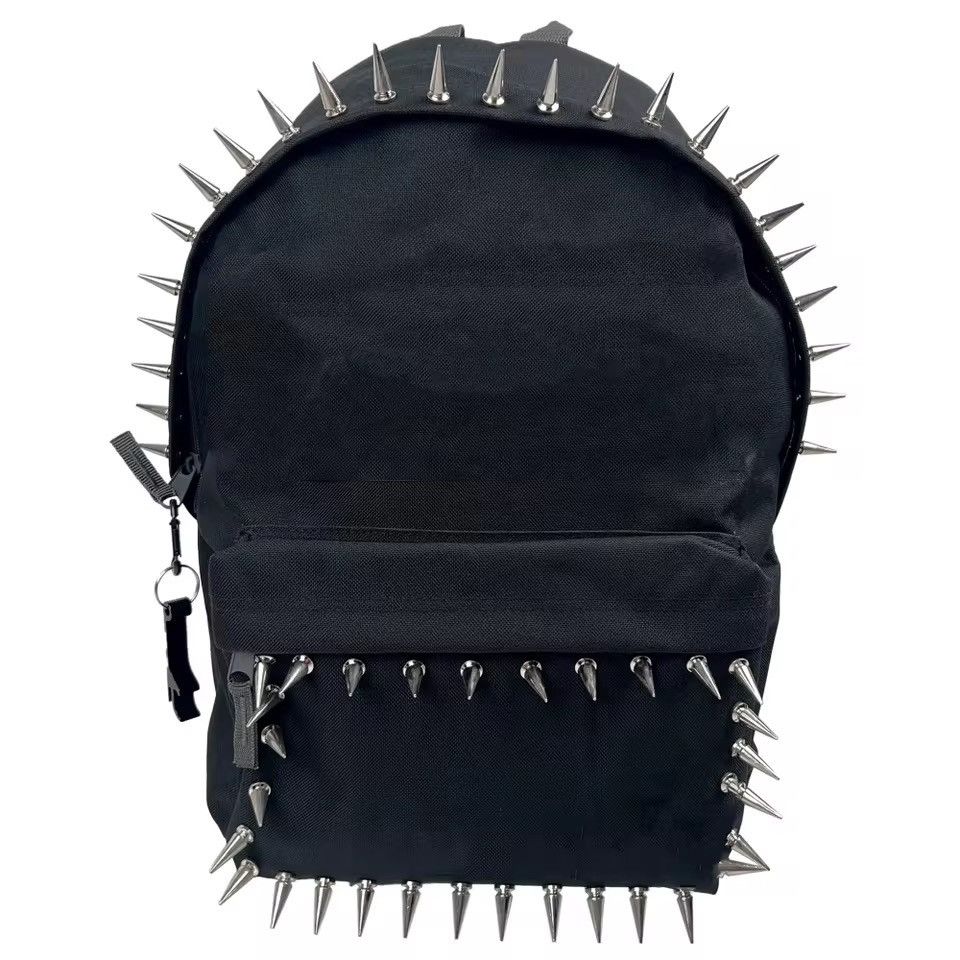 Other Gothic Punk Black Basic Rivets Designer Backpack Bag Size ONE SIZE - 2 Thumbnail