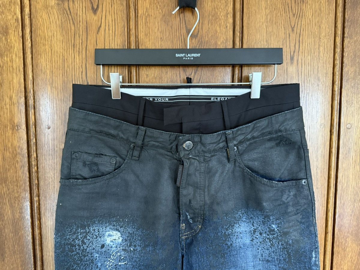Dsquared2 SS16 Dsquared2 denim suit pant jeans distressed waxed paint Size US 34 / EU 50 - 9 Thumbnail