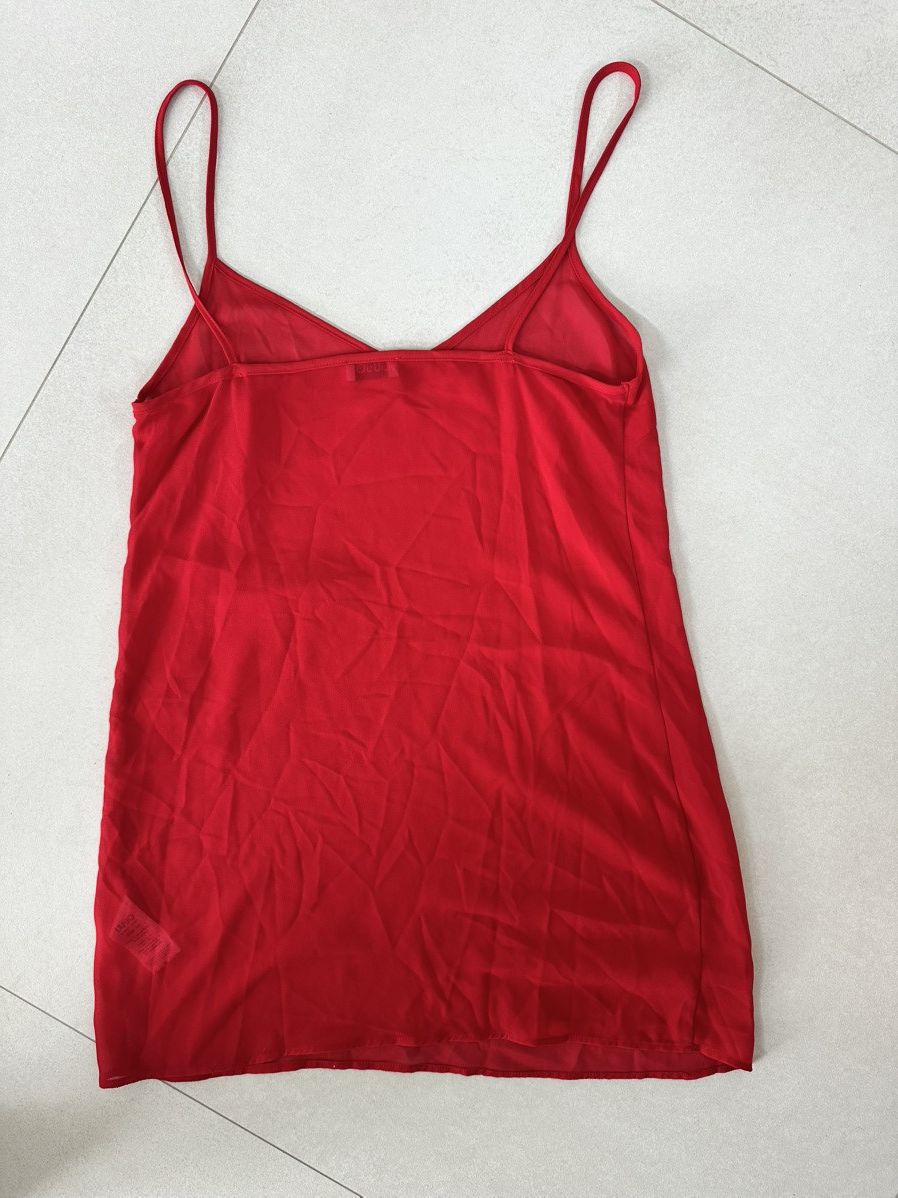 Liu Jo Liu Jo Sheer Red Camisole Slip Size Small Milan Size S / US 4 / IT 40 - 3 Thumbnail