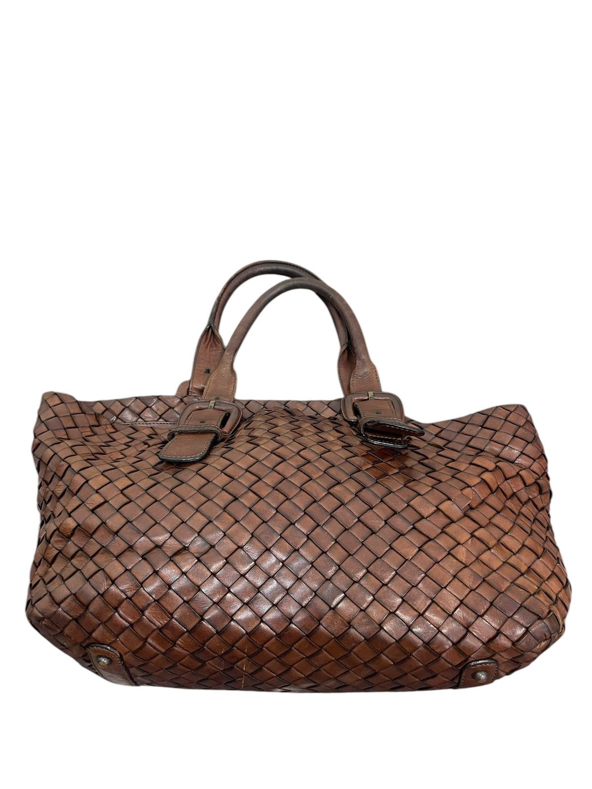 Genuine Leather Full Leather Patina Woven Sazaby Japan Tote Bag 1🟩6 Size ONE SIZE - 7 Thumbnail