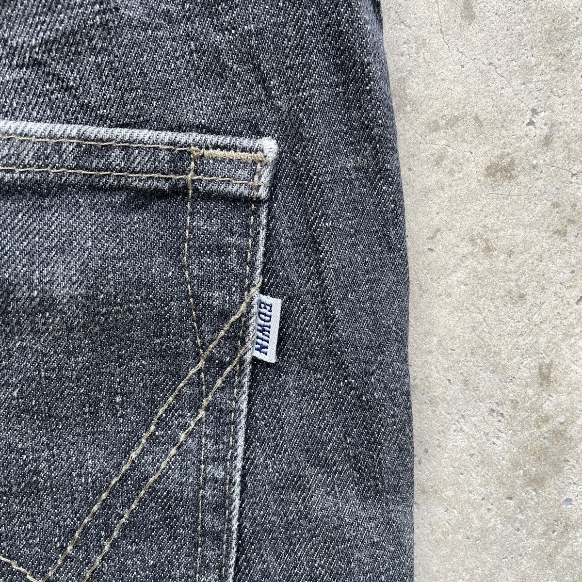 Edwin W36x32💥 Vintage Edwin Black Faded Jeans Denim Pants Size US 36 / EU 52 - 10 Thumbnail