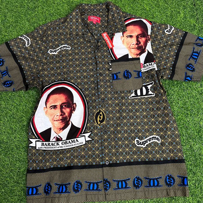 Supreme Supreme X Obama S/S17 Button Up Shirt AOP Size medium