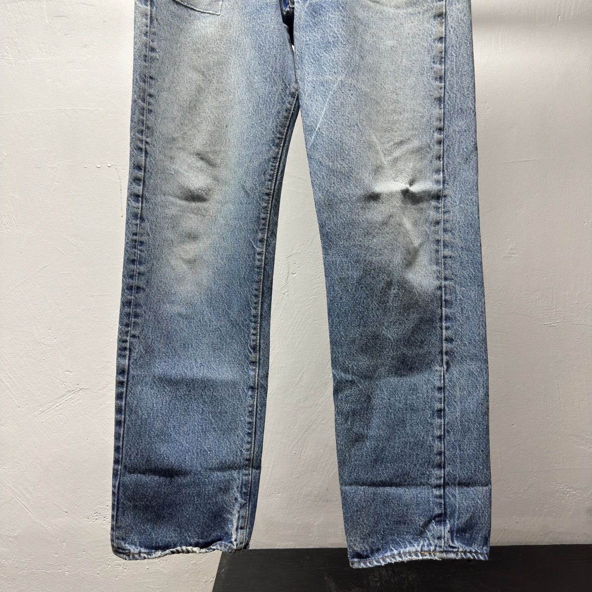 Levi's 80s Levi's 501 Thrashed Distressed Jeans ERD Grunge Chrome Size US 31 - 6 Thumbnail