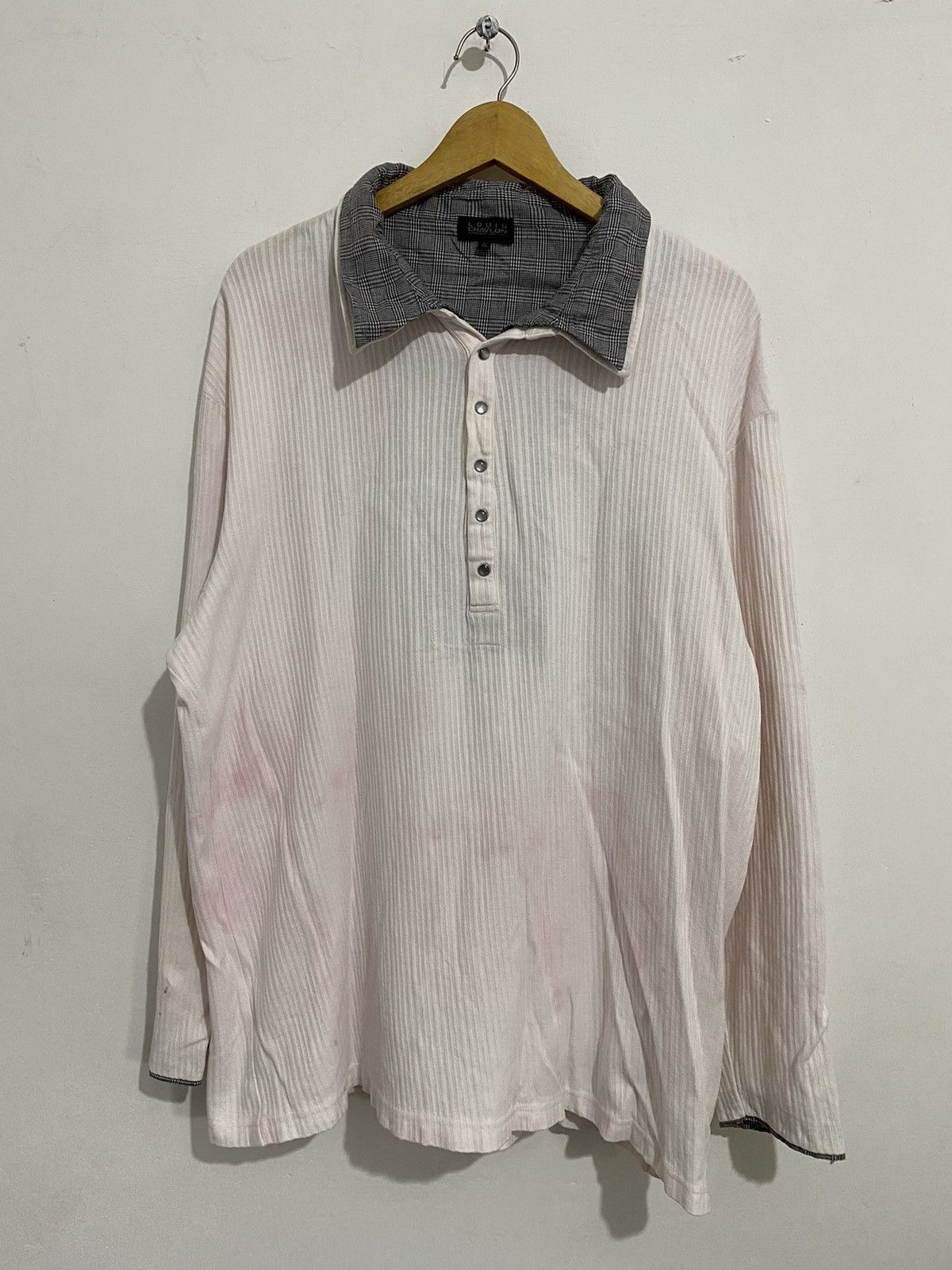 Japanese Brand 🖤BLACKFRIDAY🖤Louis chavlon polo double layer dyed pink Size US L / EU 52-54 / 3 - 1 Thumbnail