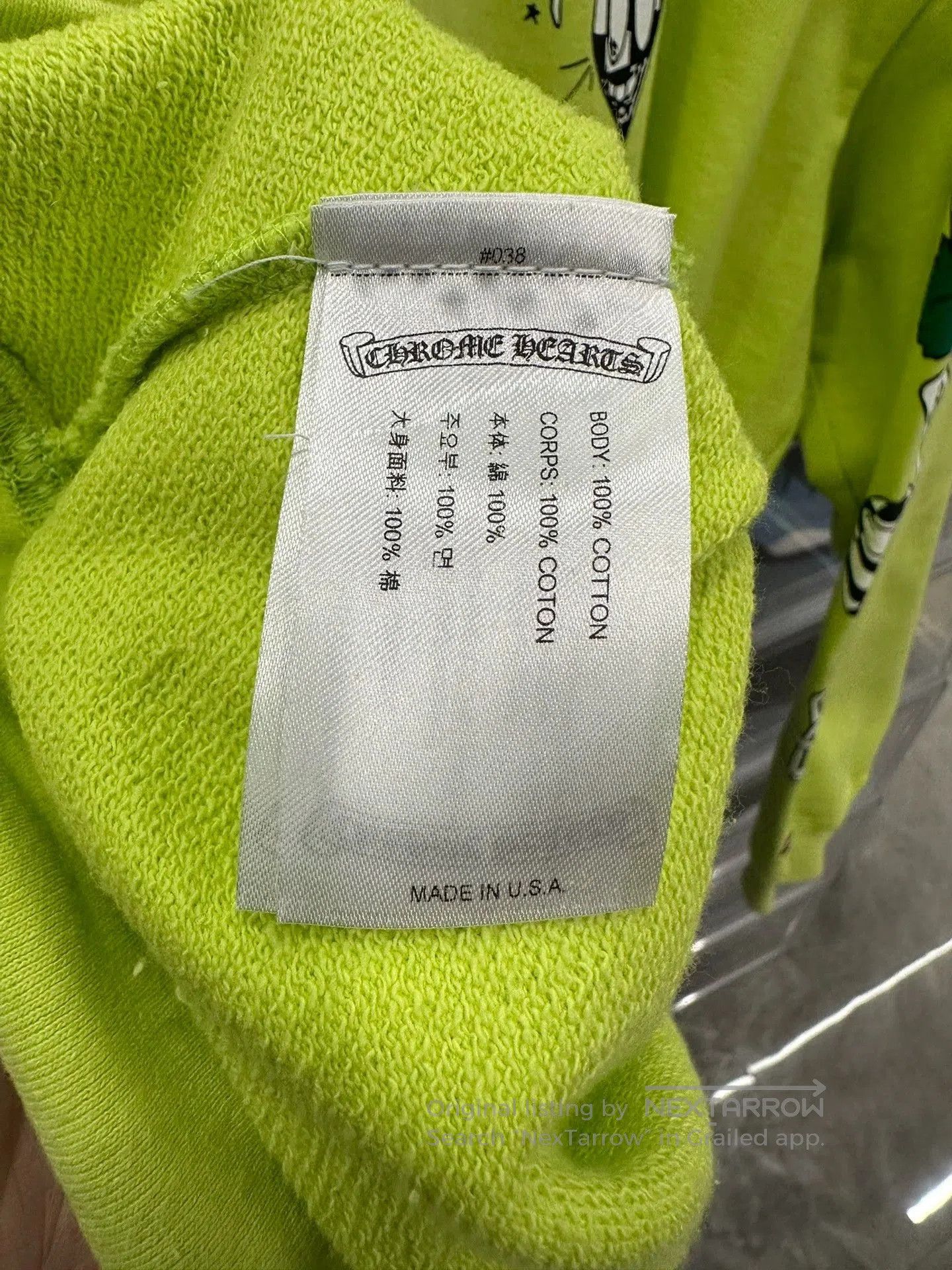 Chrome Hearts chrome hearts mattyboy fluorescent green hoodie. Size US XXL / EU 58 / 5 - 5 Thumbnail