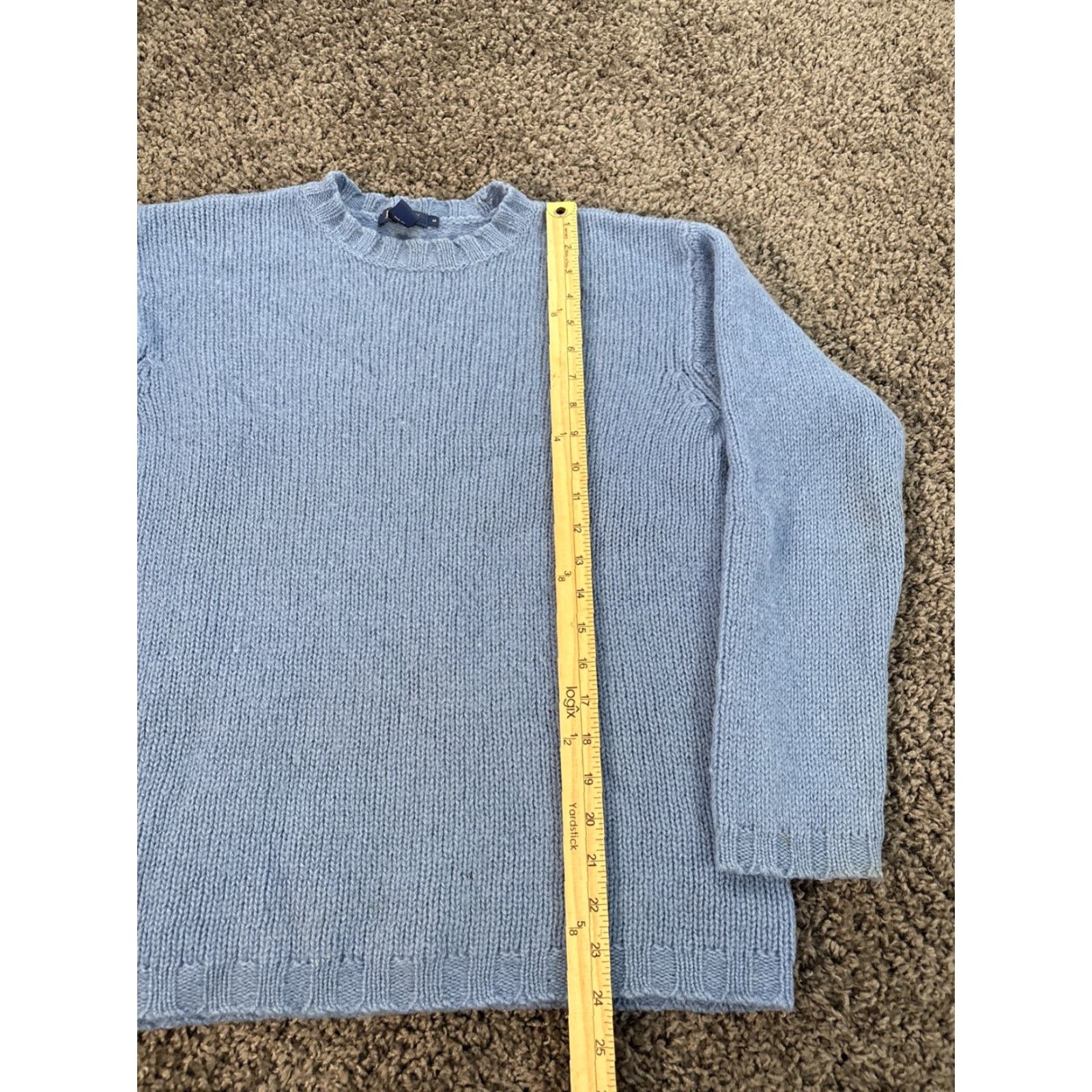 J.Crew VINTAGE J.CREW Sweater Mens S Crew Oarsman Blue Wool Cable-Knit Fisherman Pullover Size US S / EU 44-46 / 1 - 2 Thumbnail
