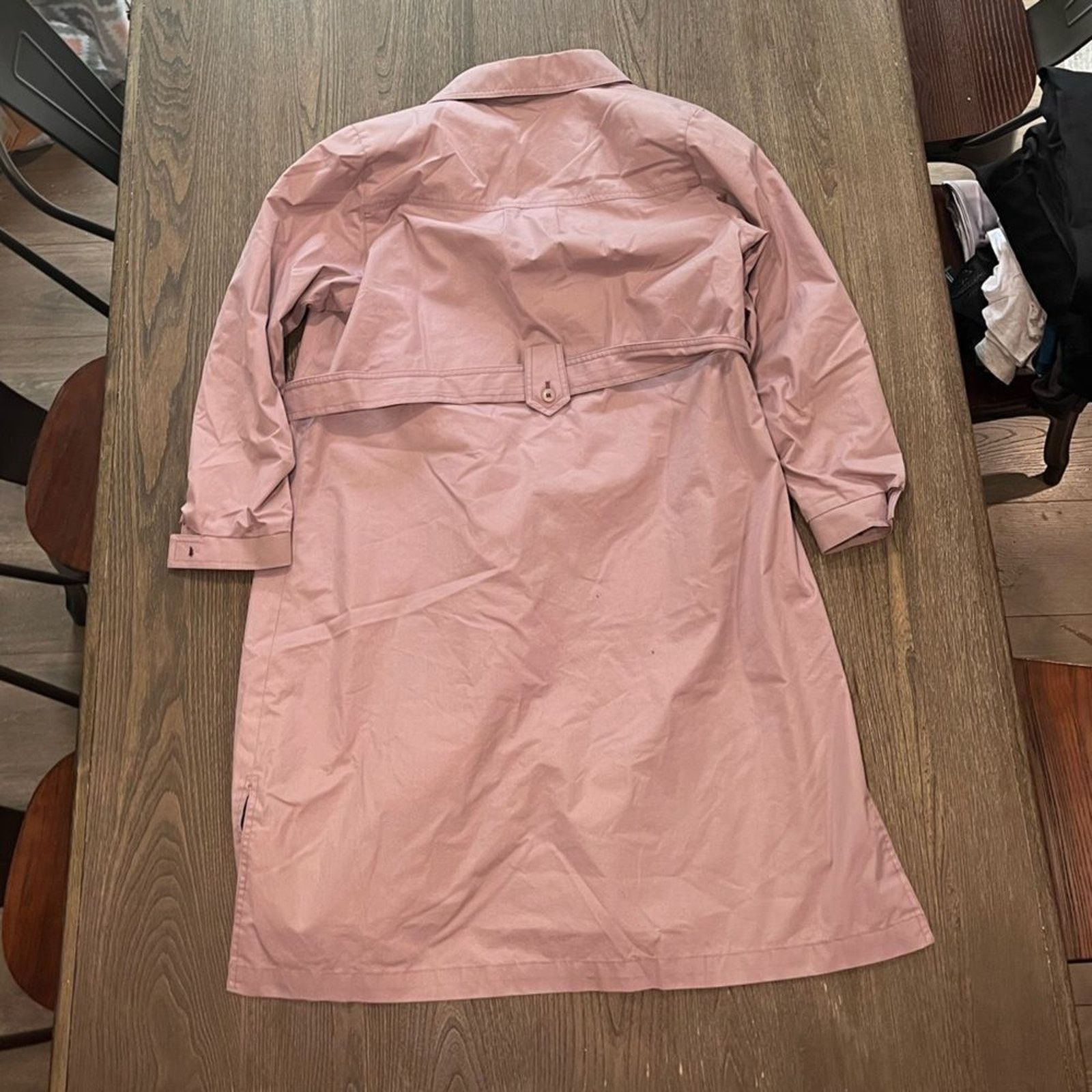 London Fog London Fog Maincoats Vintage Light Pink Trench Coat Sz 10 P Size L / US 10 / IT 46 - 9 Thumbnail