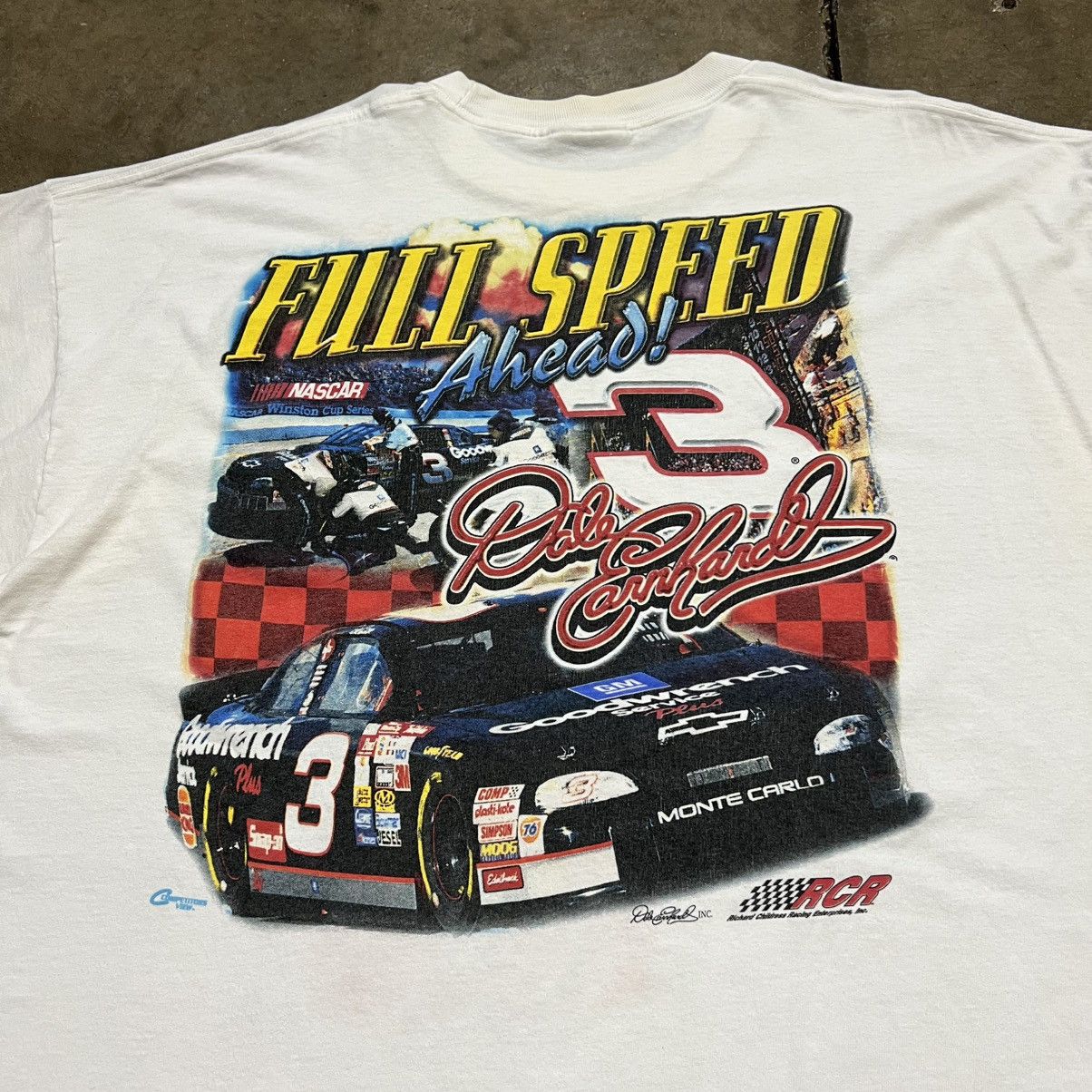 Chase Authentics Vintage Y2K Dale Earnhardt NASCAR AOP Racing T shirt Boxy Size US XXL / EU 58 / 5 - 3 Thumbnail