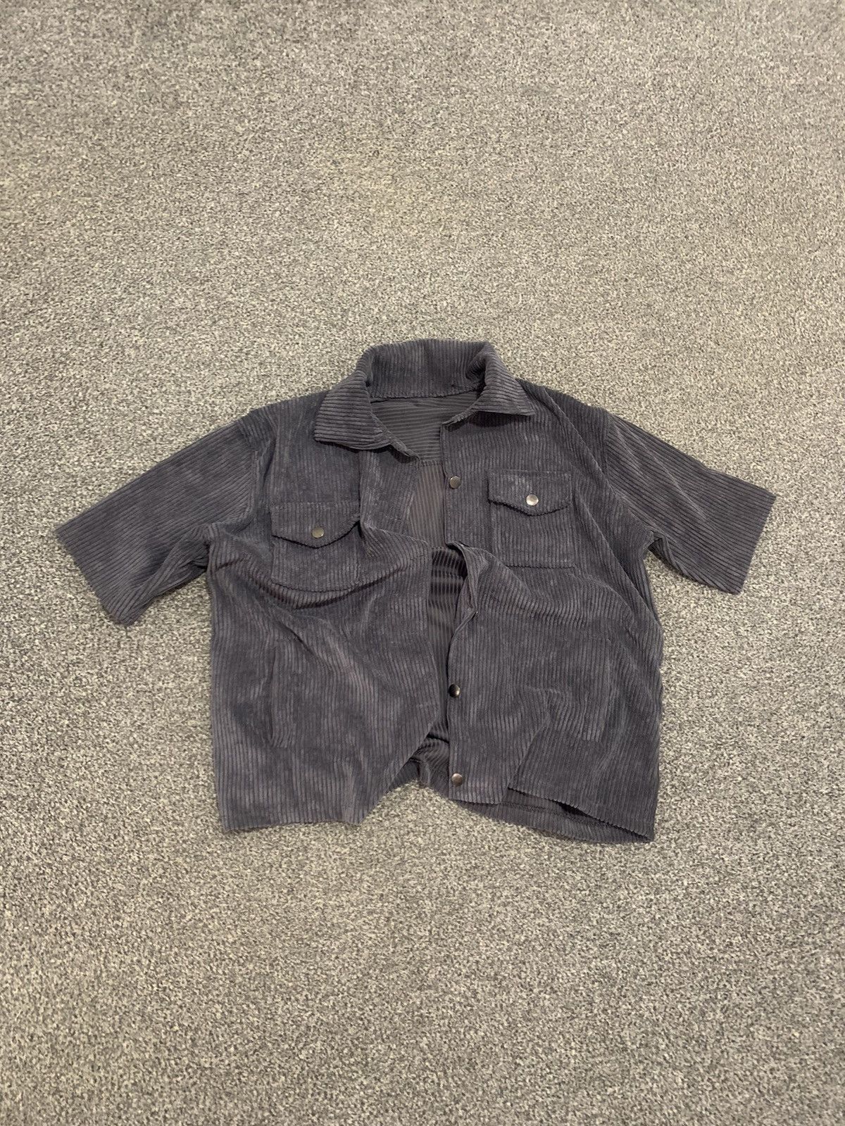 Vintage Retro Pleated Plisse Italian Heavy Shirt Size US M / EU 48-50 / 2 - 2 Thumbnail
